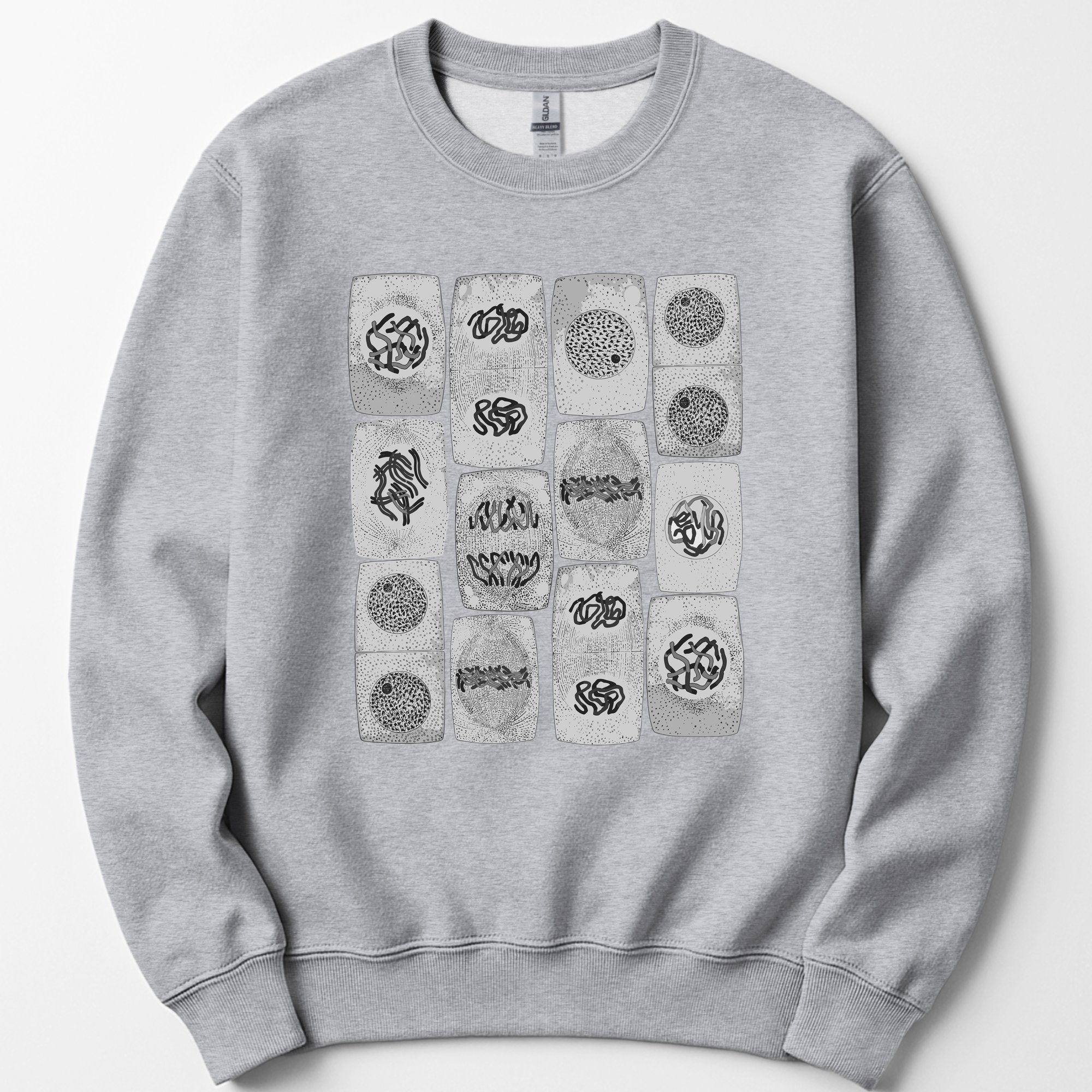 Mitosis Pattern sweatshirt — Sport Grey