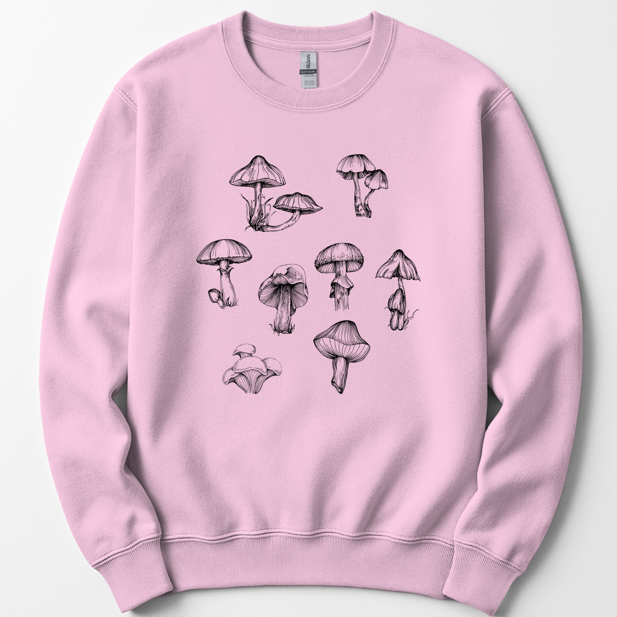 Mushrooms sweatshirt — Light Pink