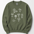 Mushrooms sweatshirt — Military Green