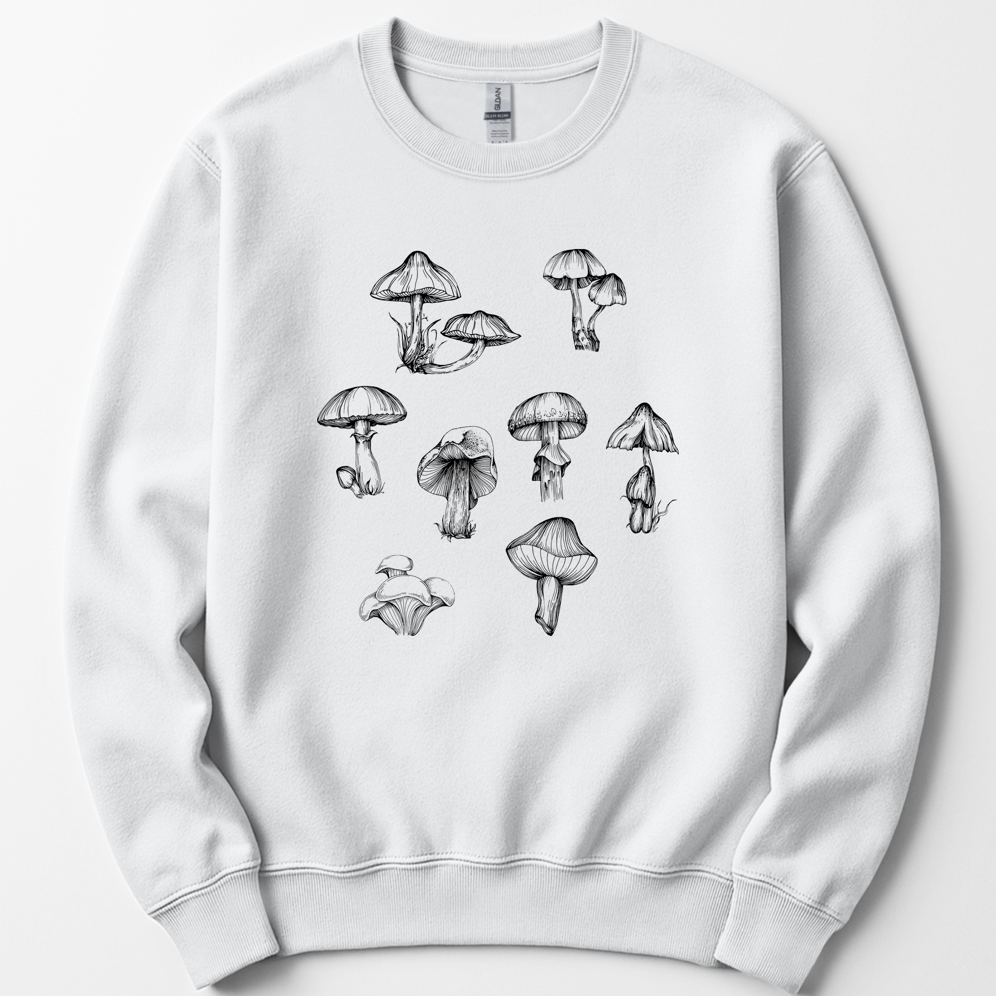 Mushrooms sweatshirt — White
