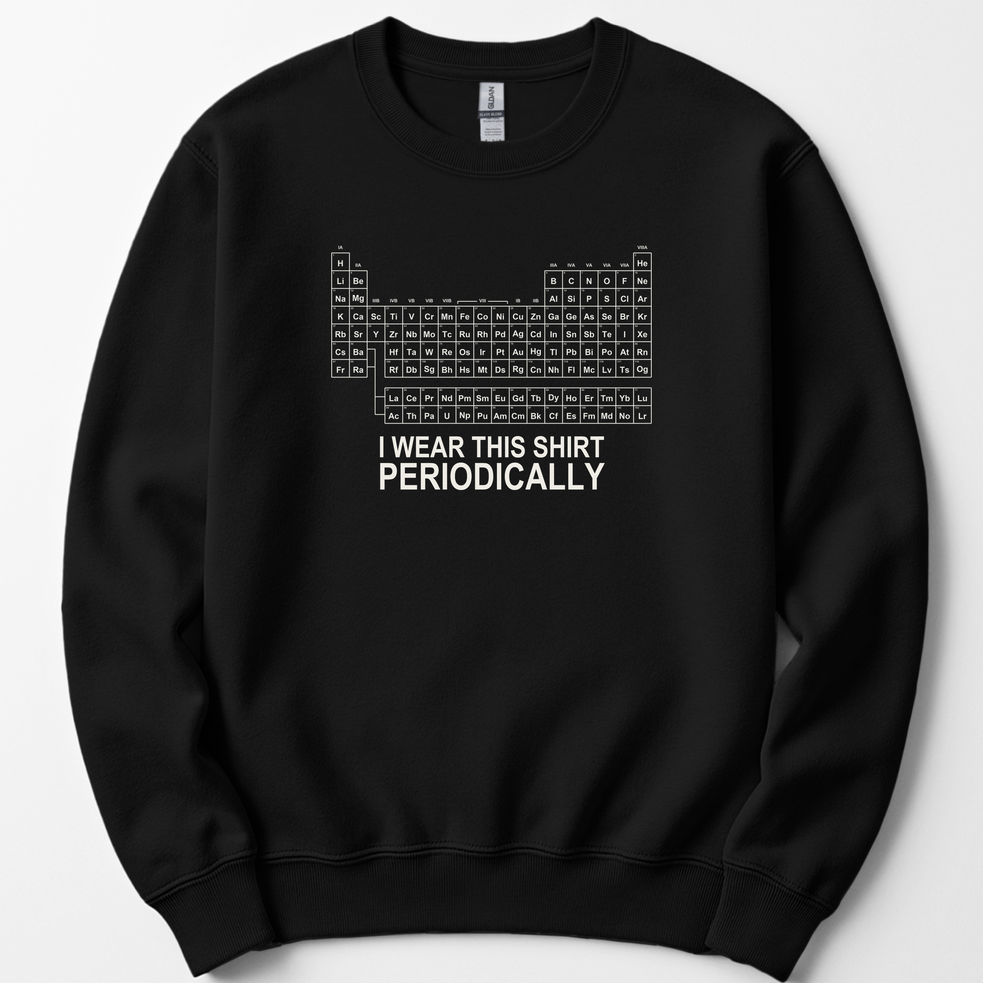 I Wear This Shirt Periodically — Classic sweatshirt — Black