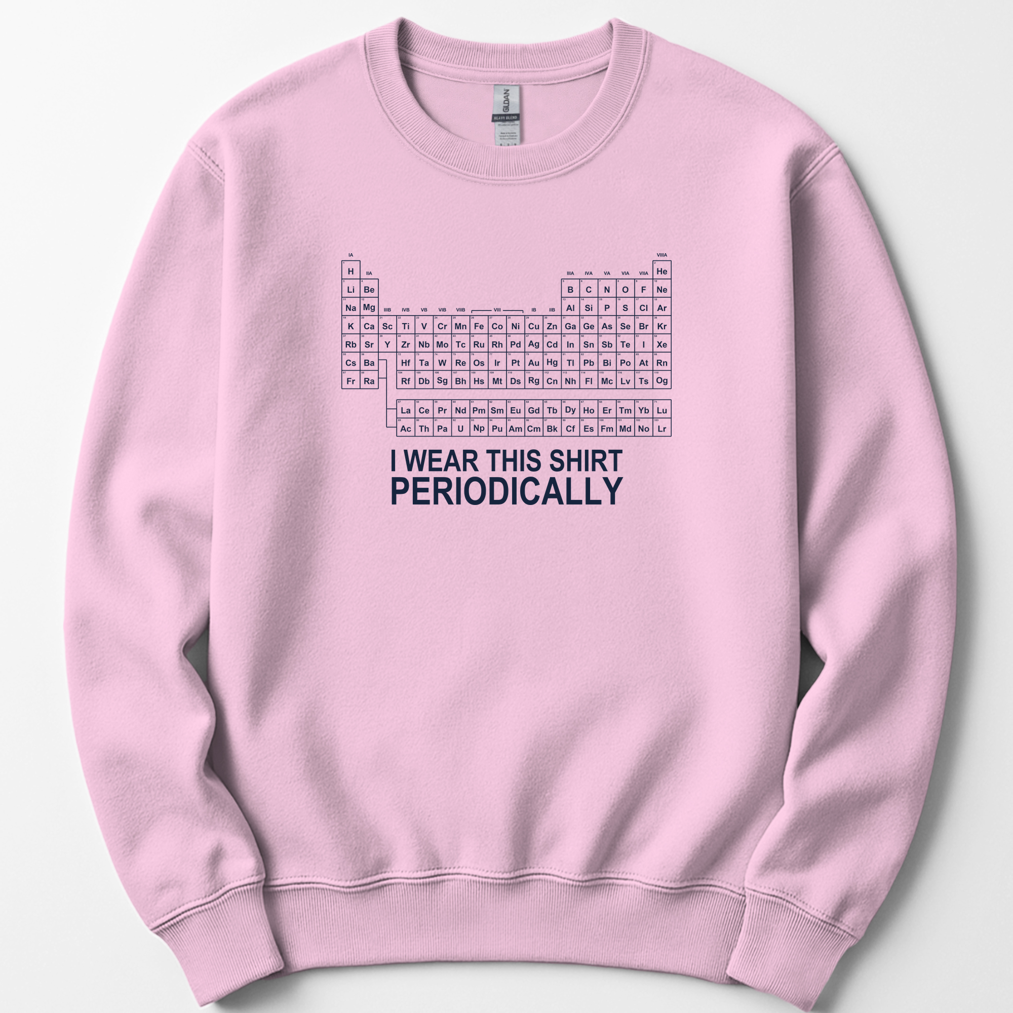 I Wear This Shirt Periodically — Classic sweatshirt — Light Pink