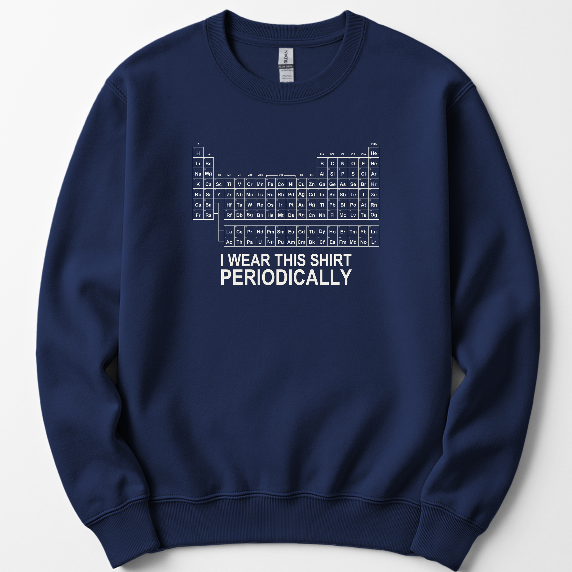 I Wear This Shirt Periodically — Classic sweatshirt — Navy