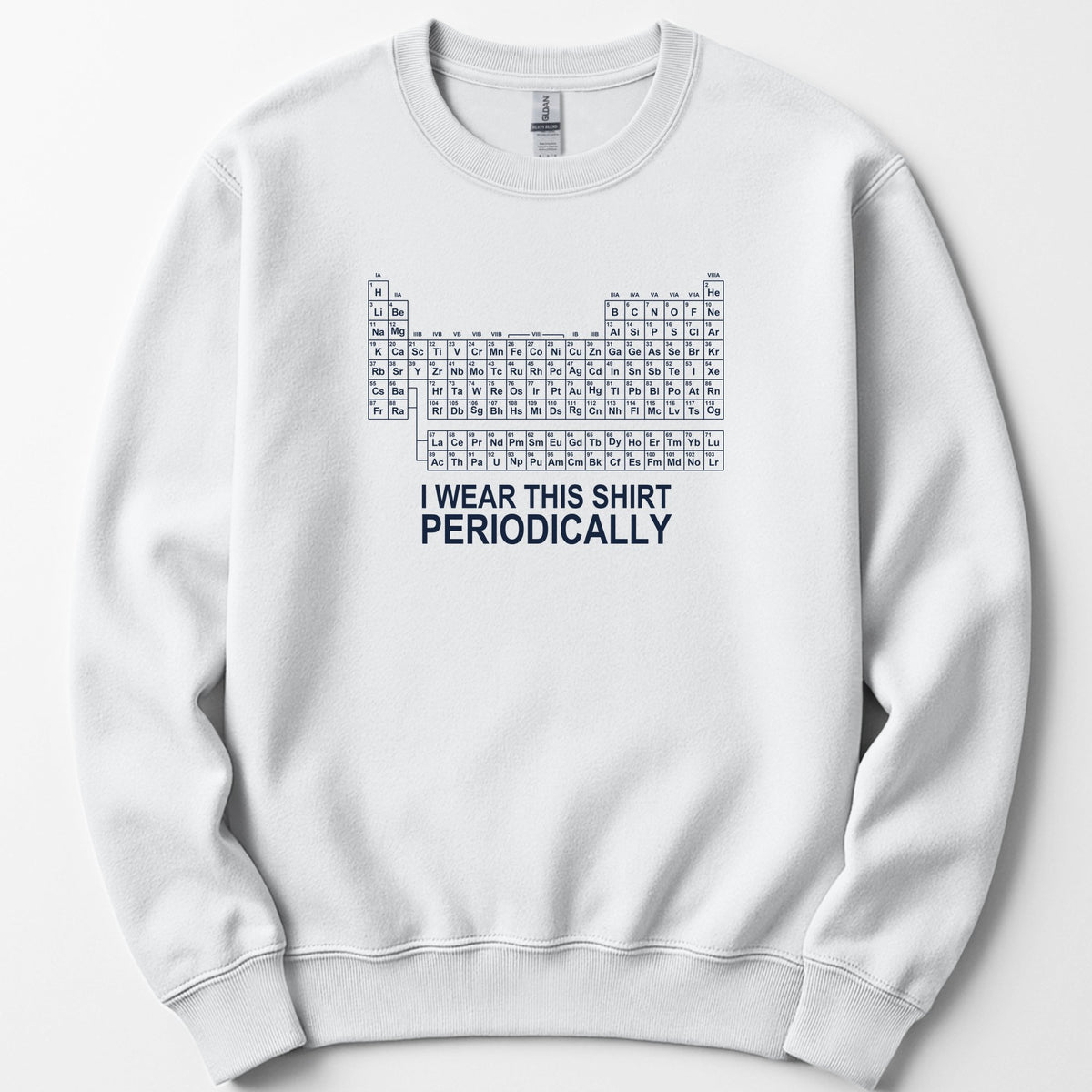 I Wear This Shirt Periodically — Classic sweatshirt — White