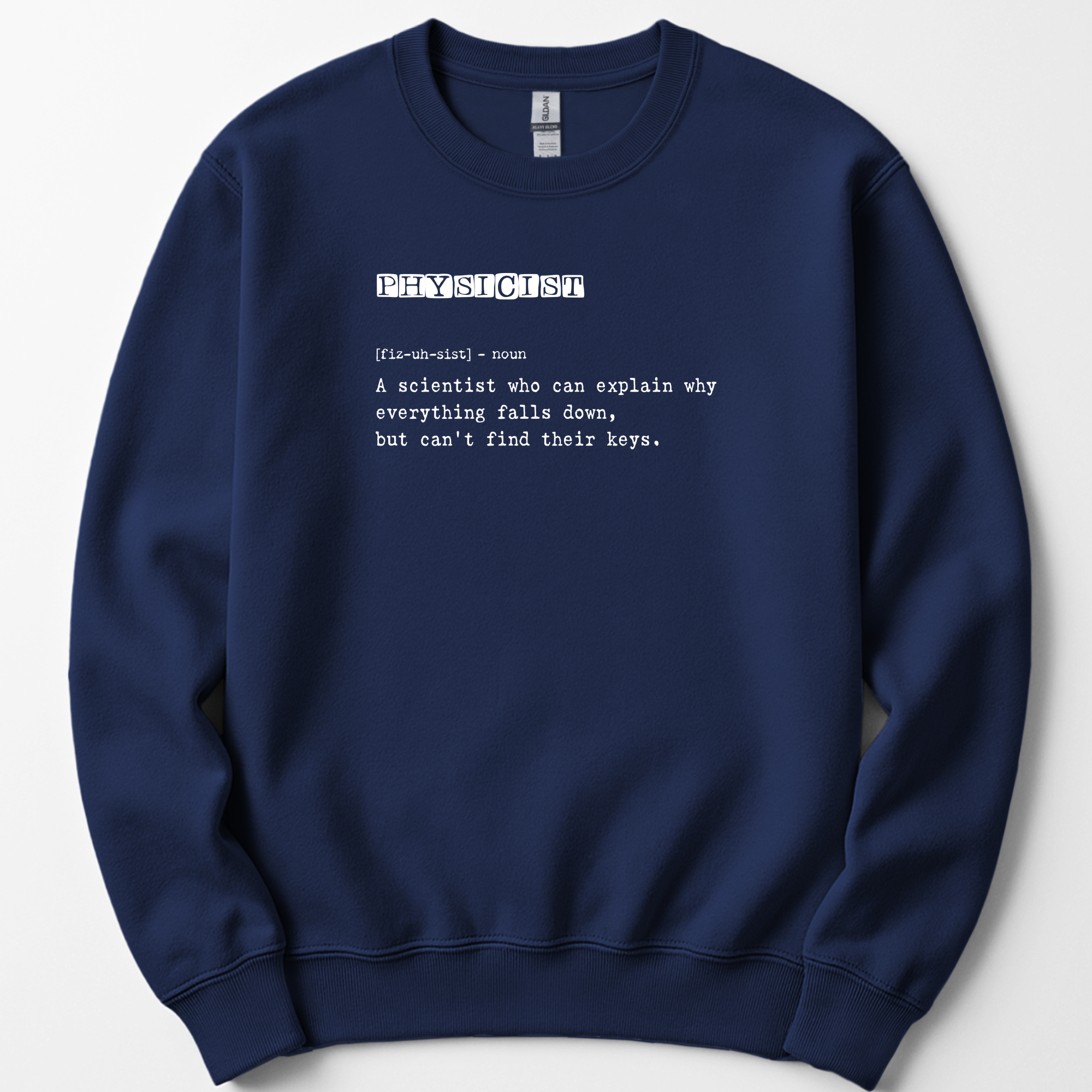 Physicist Definition sweatshirt — Navy