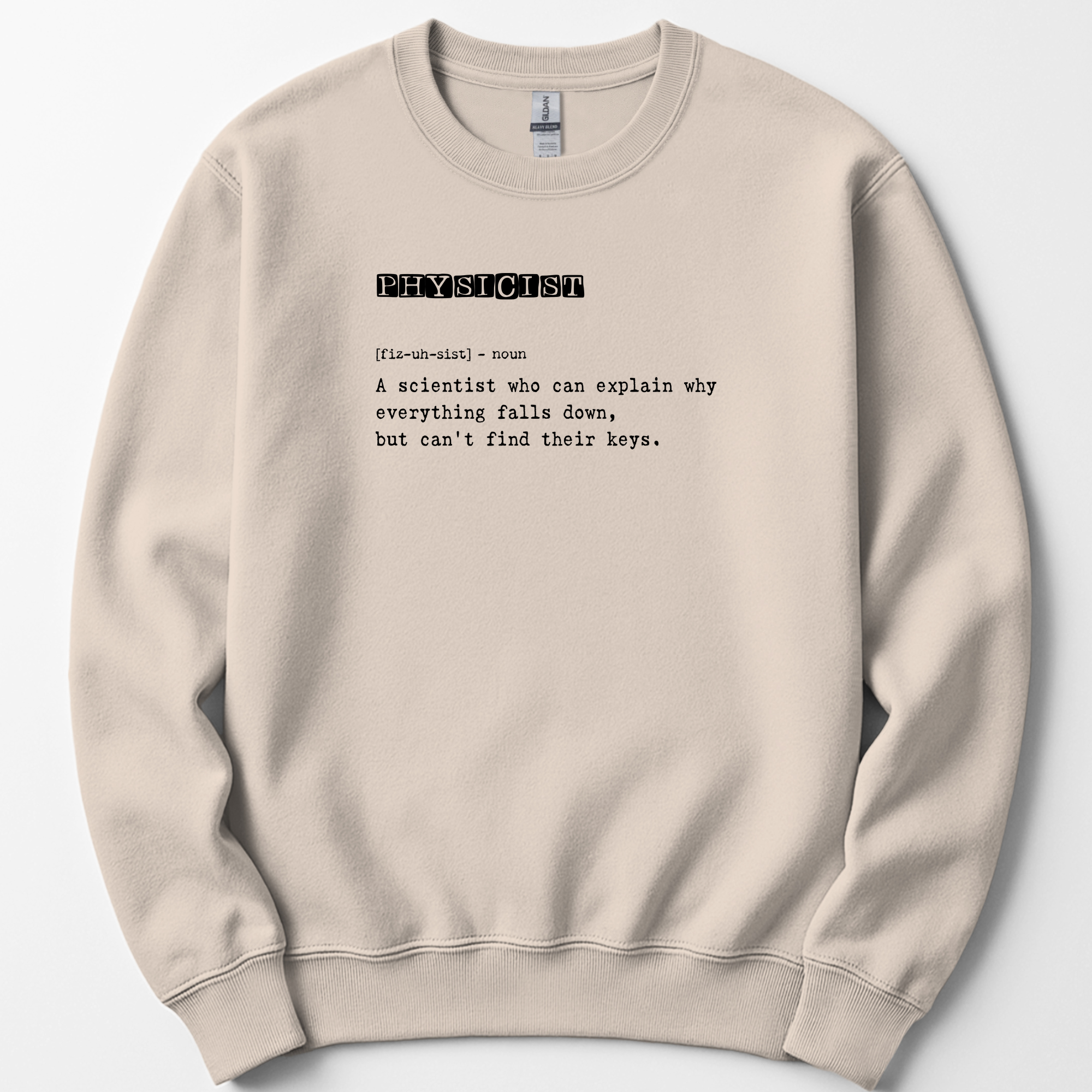 Physicist Definition sweatshirt — Sand