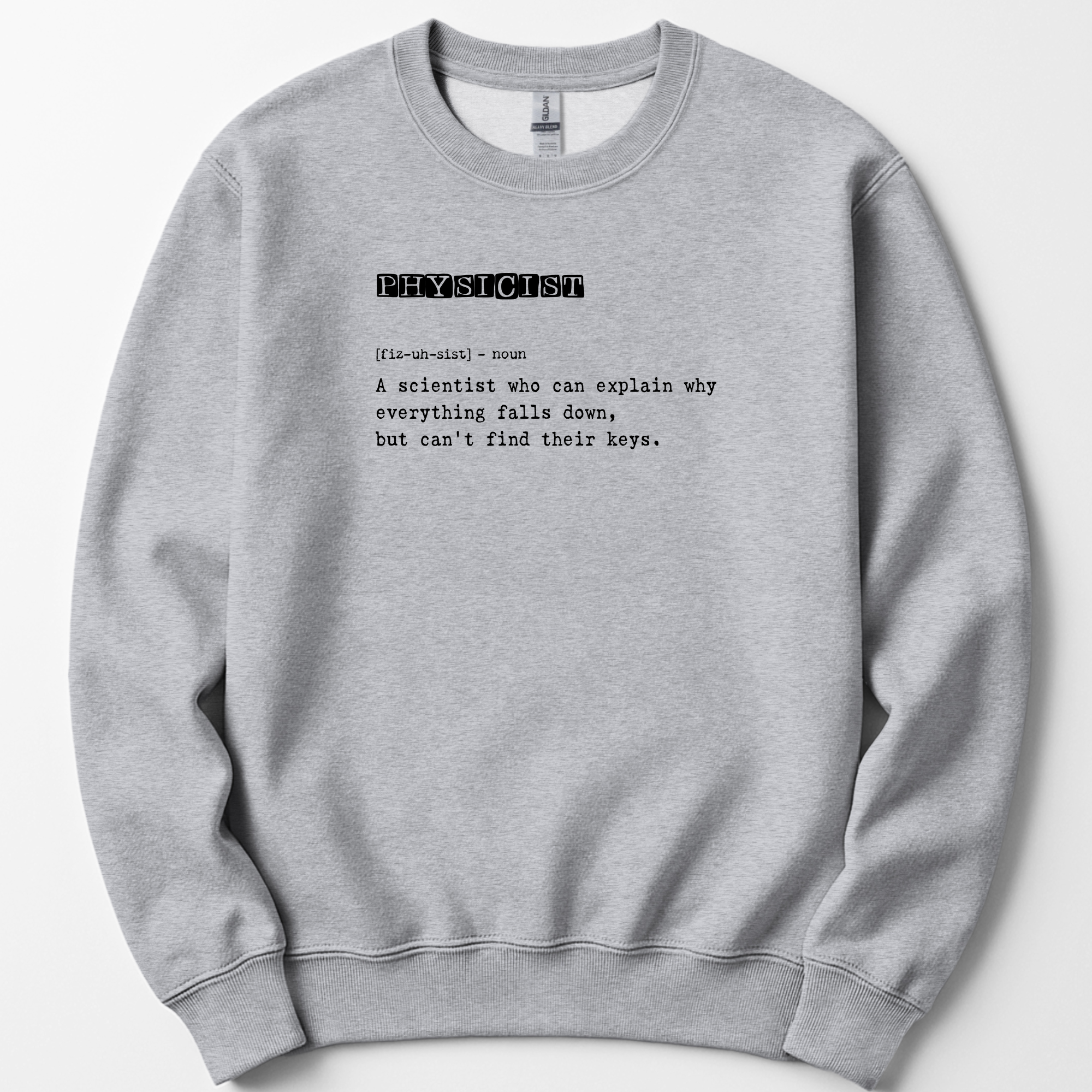 Physicist Definition sweatshirt — Sport Grey