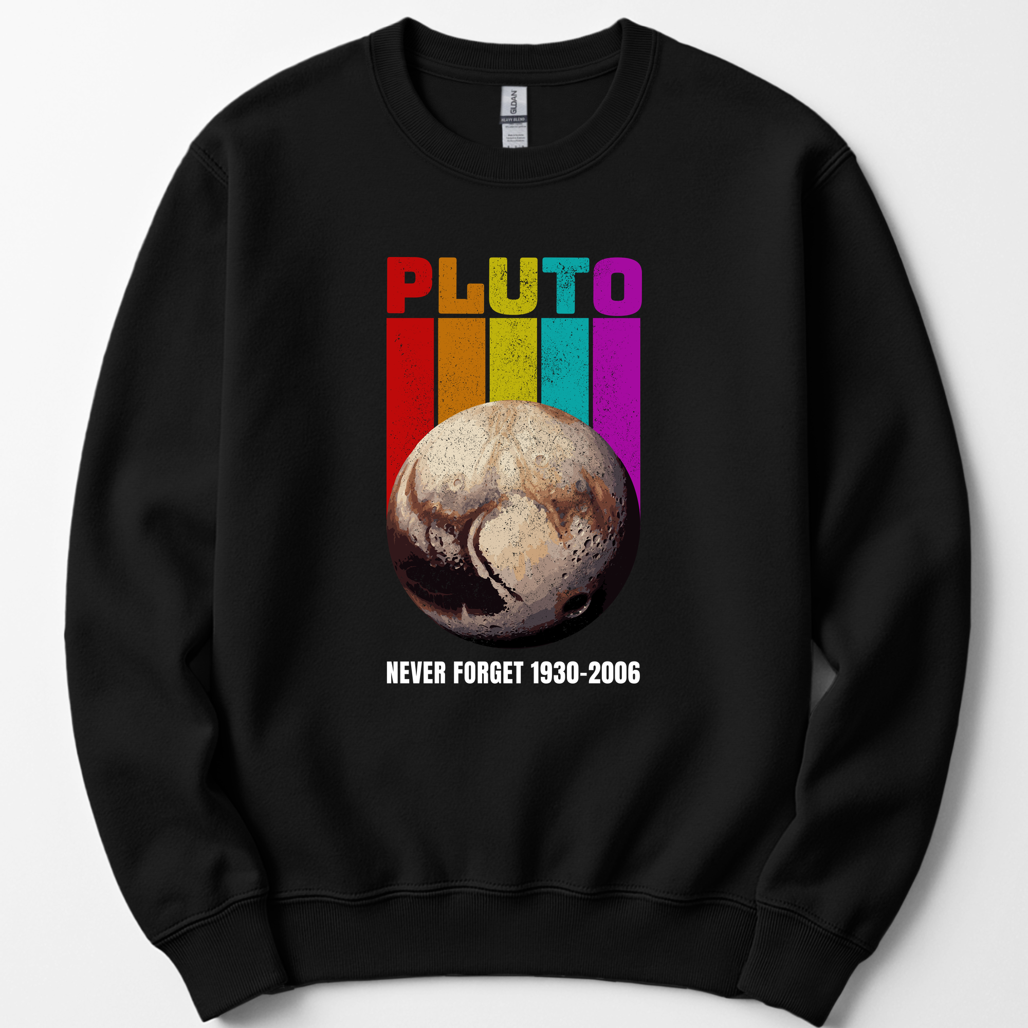 Pluto Never Forget sweatshirt — Black