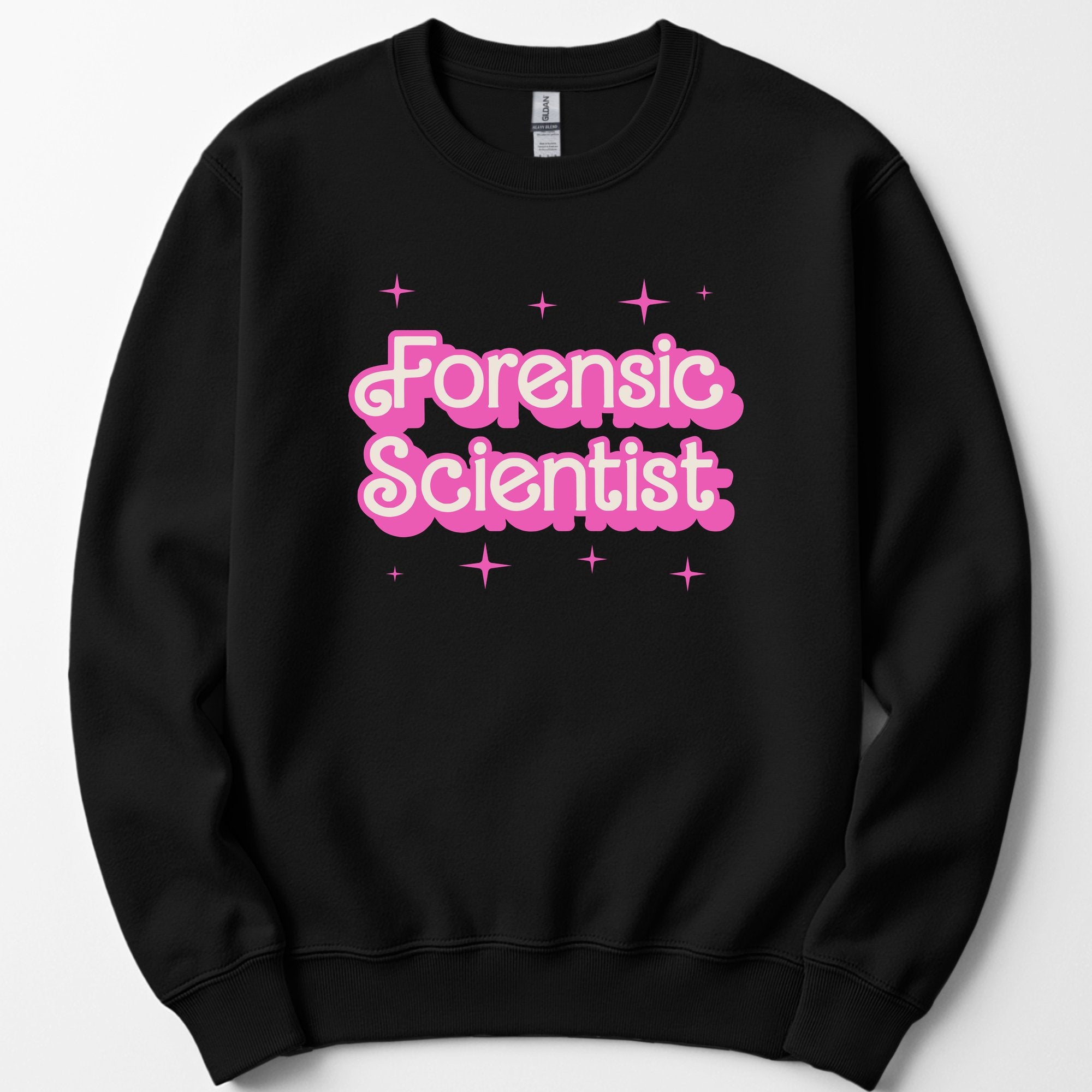 Custom Profession Pink Doll sweatshirt — Black