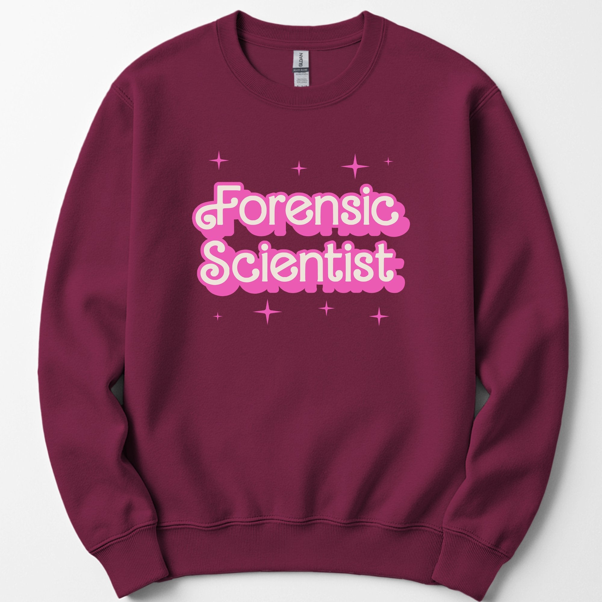 Custom Profession Pink Doll sweatshirt — Maroon