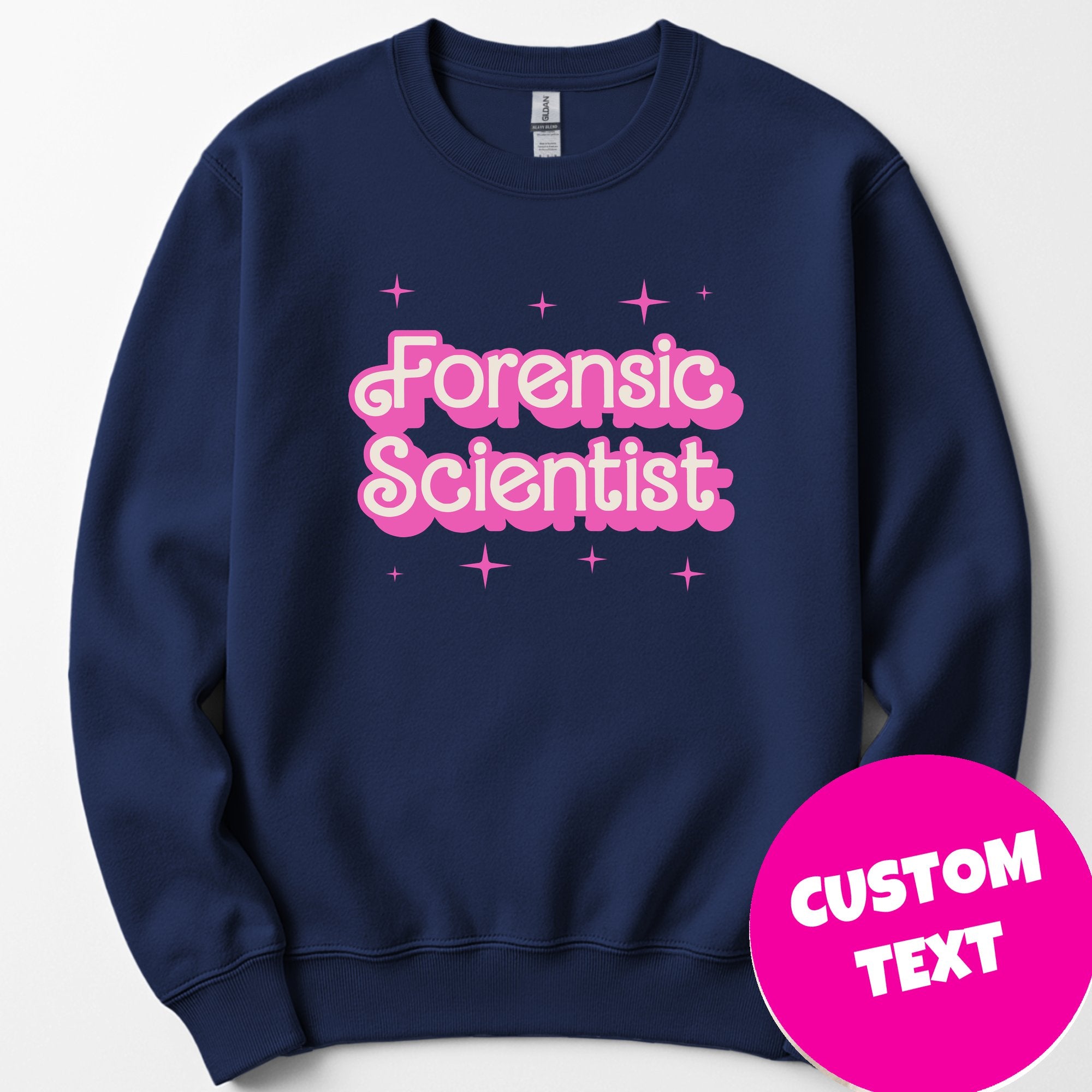 Custom Profession Pink Doll sweatshirt — Navy