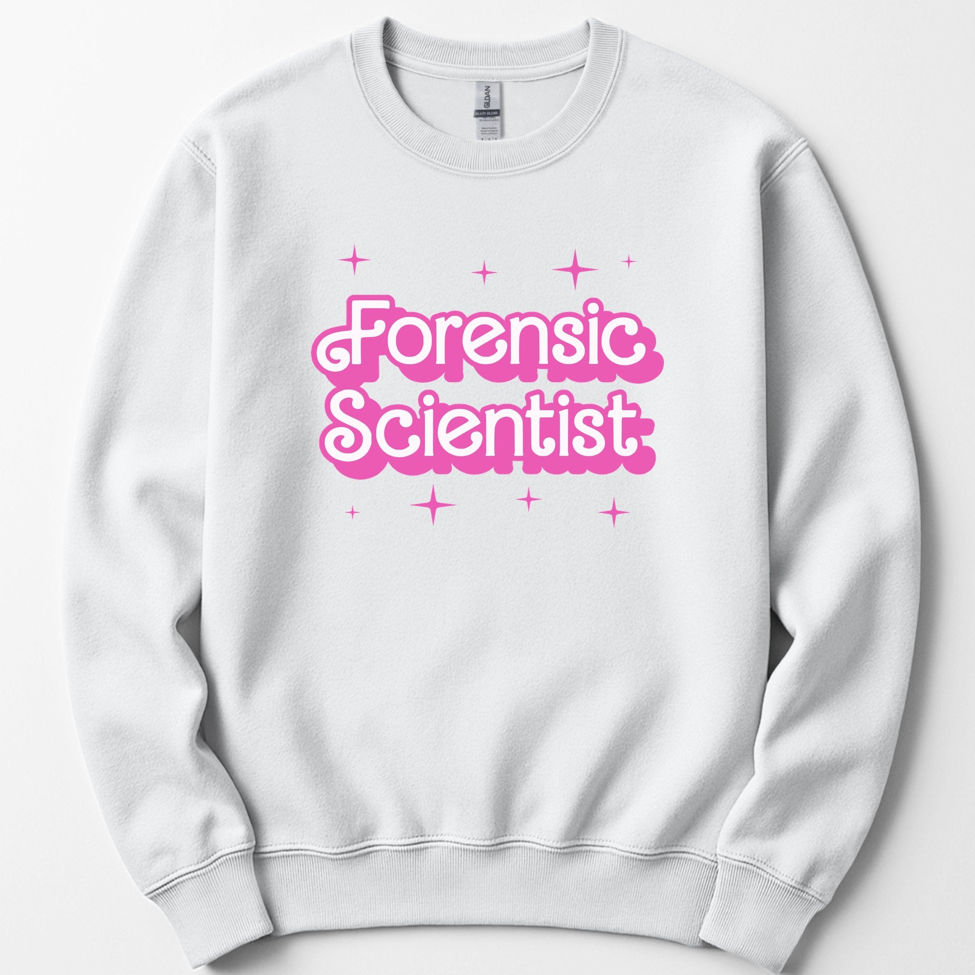 Custom Profession Pink Doll sweatshirt — White