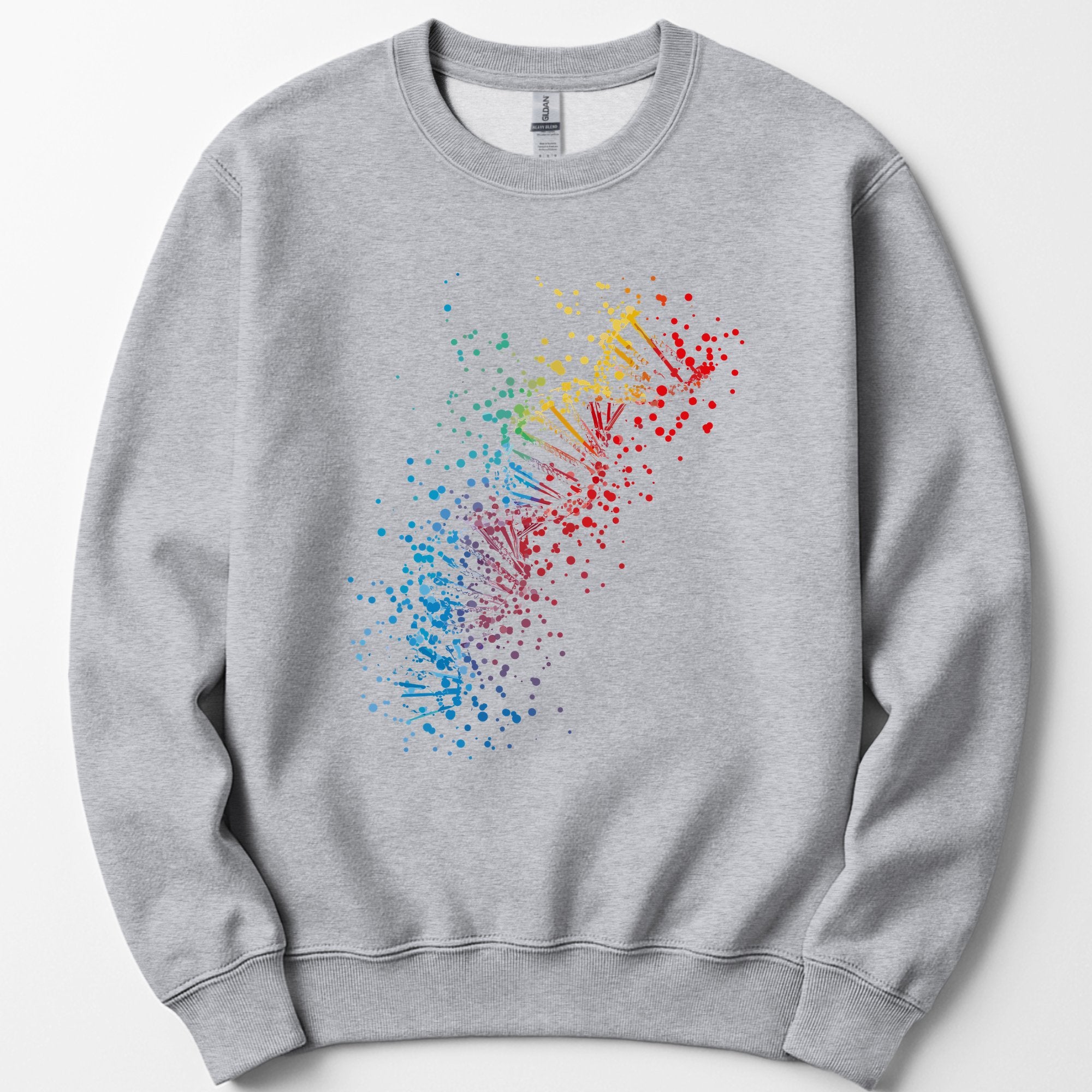 Rainbow DNA sweatshirt — Sport Grey