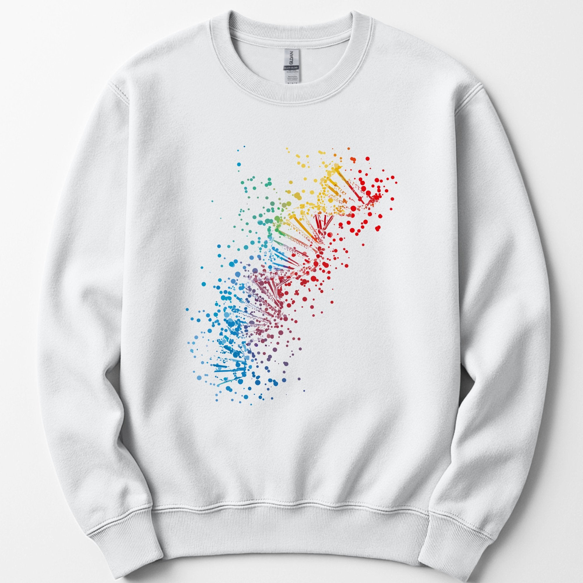 Rainbow DNA sweatshirt — White