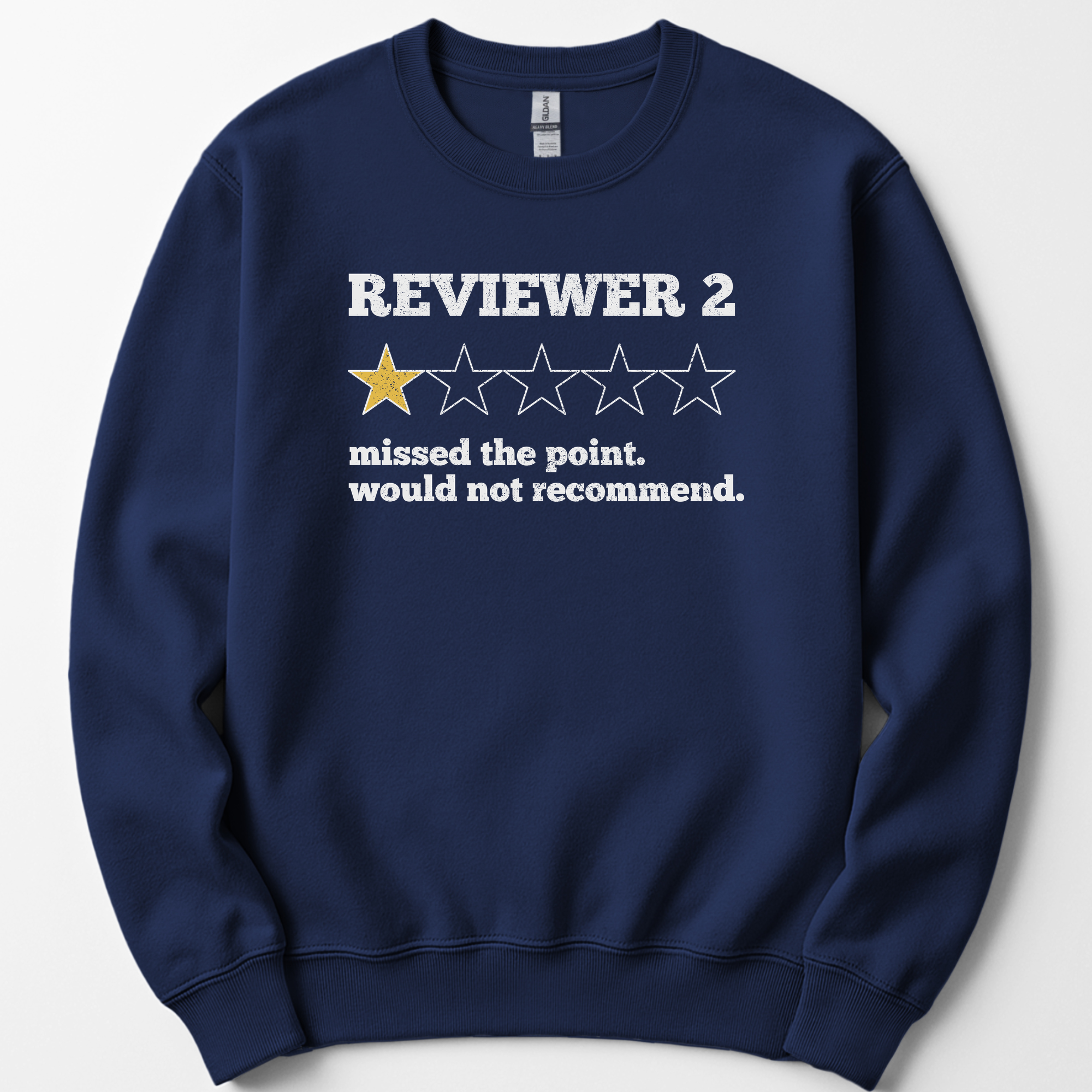 Reviewer 2 Star Review sweatshirt — Navy