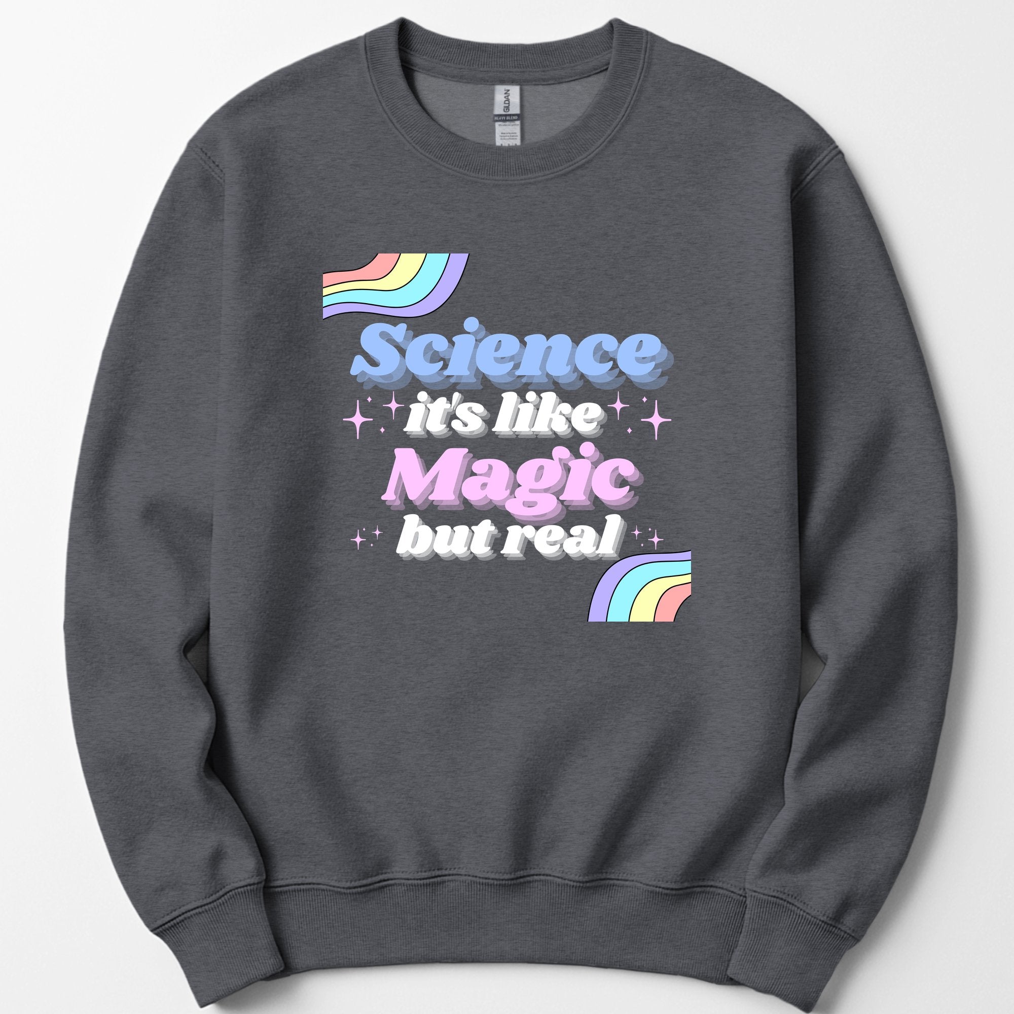 Science Like Magic sweatshirt — Dark Heather