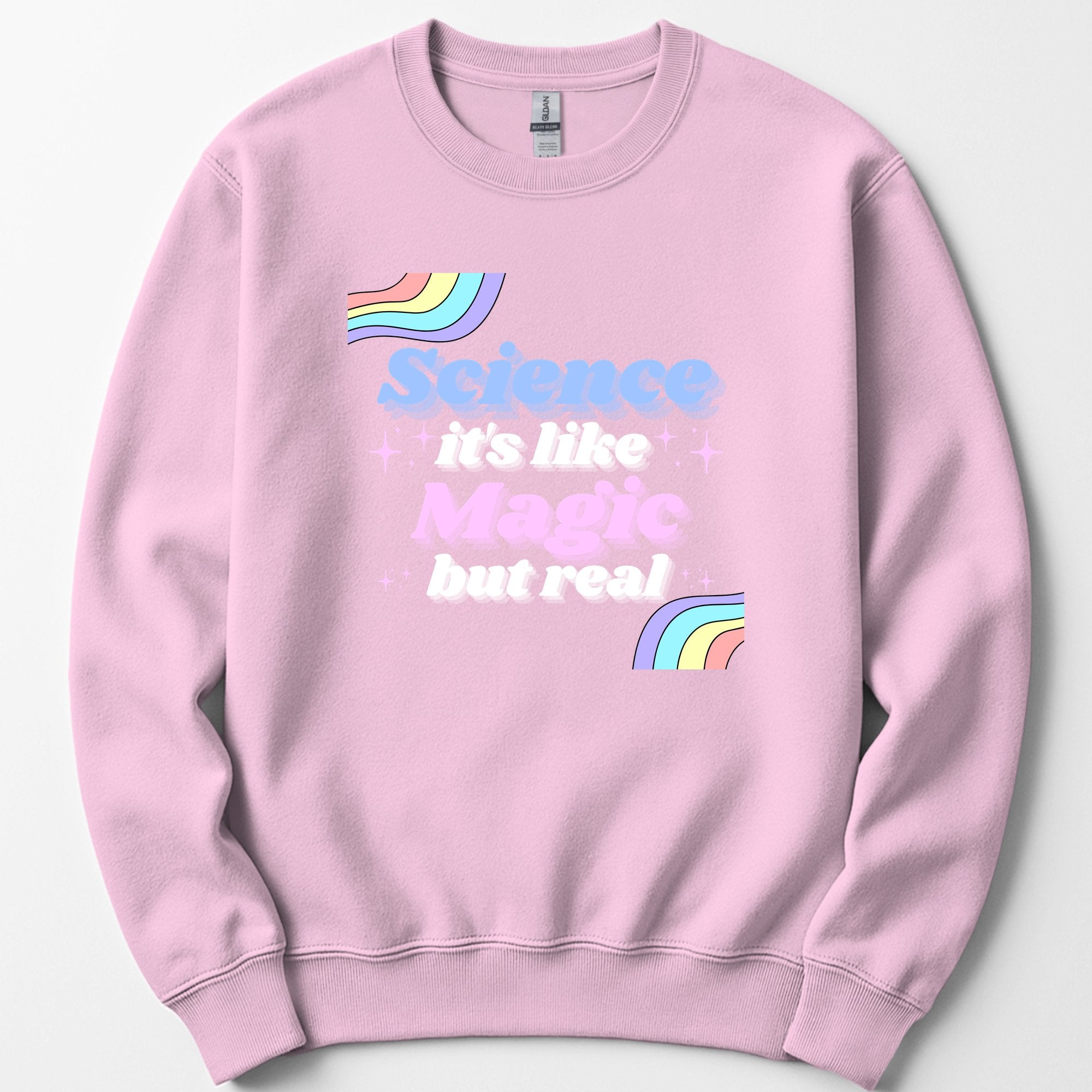 Science Like Magic sweatshirt — Light Pink