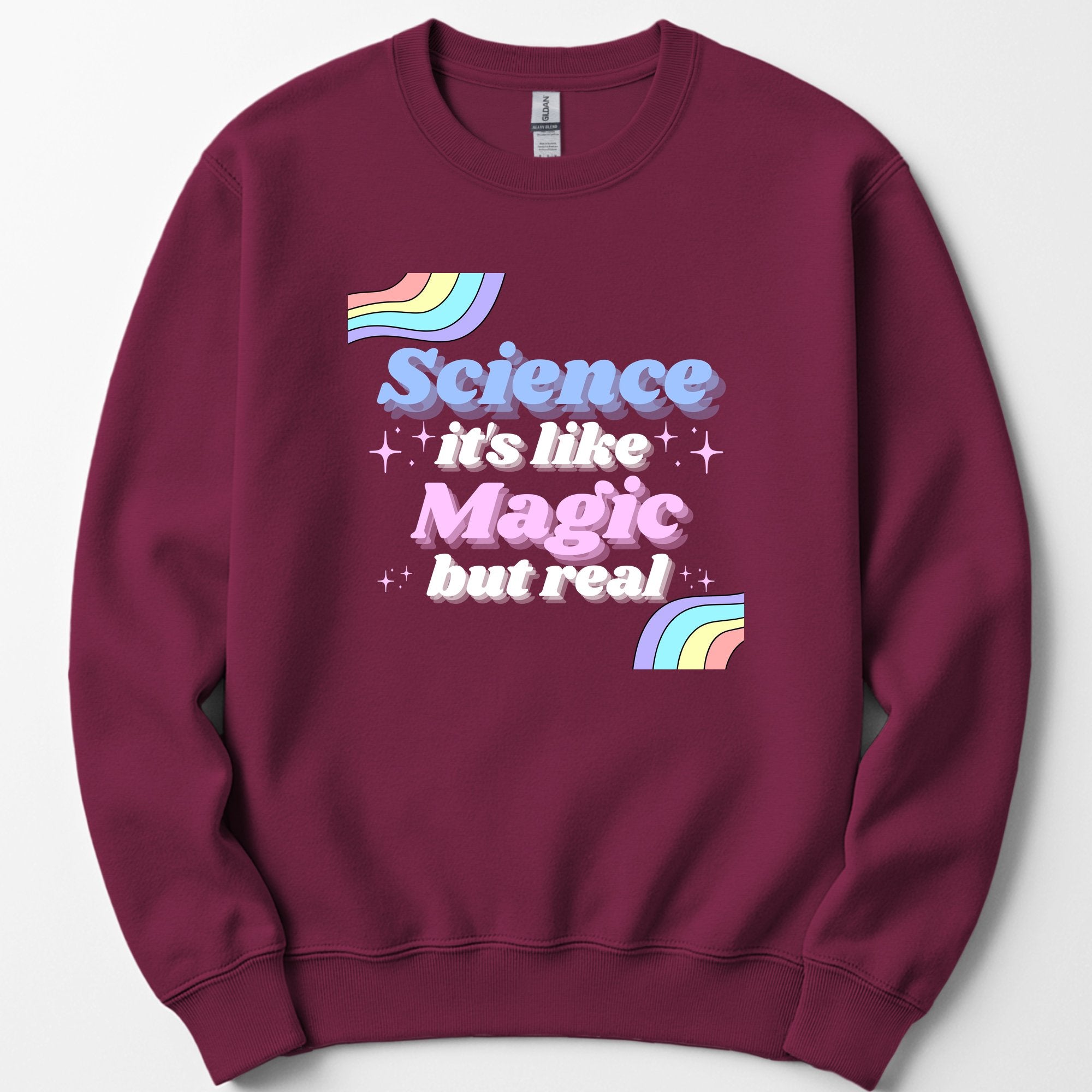 Science Like Magic sweatshirt — Maroon