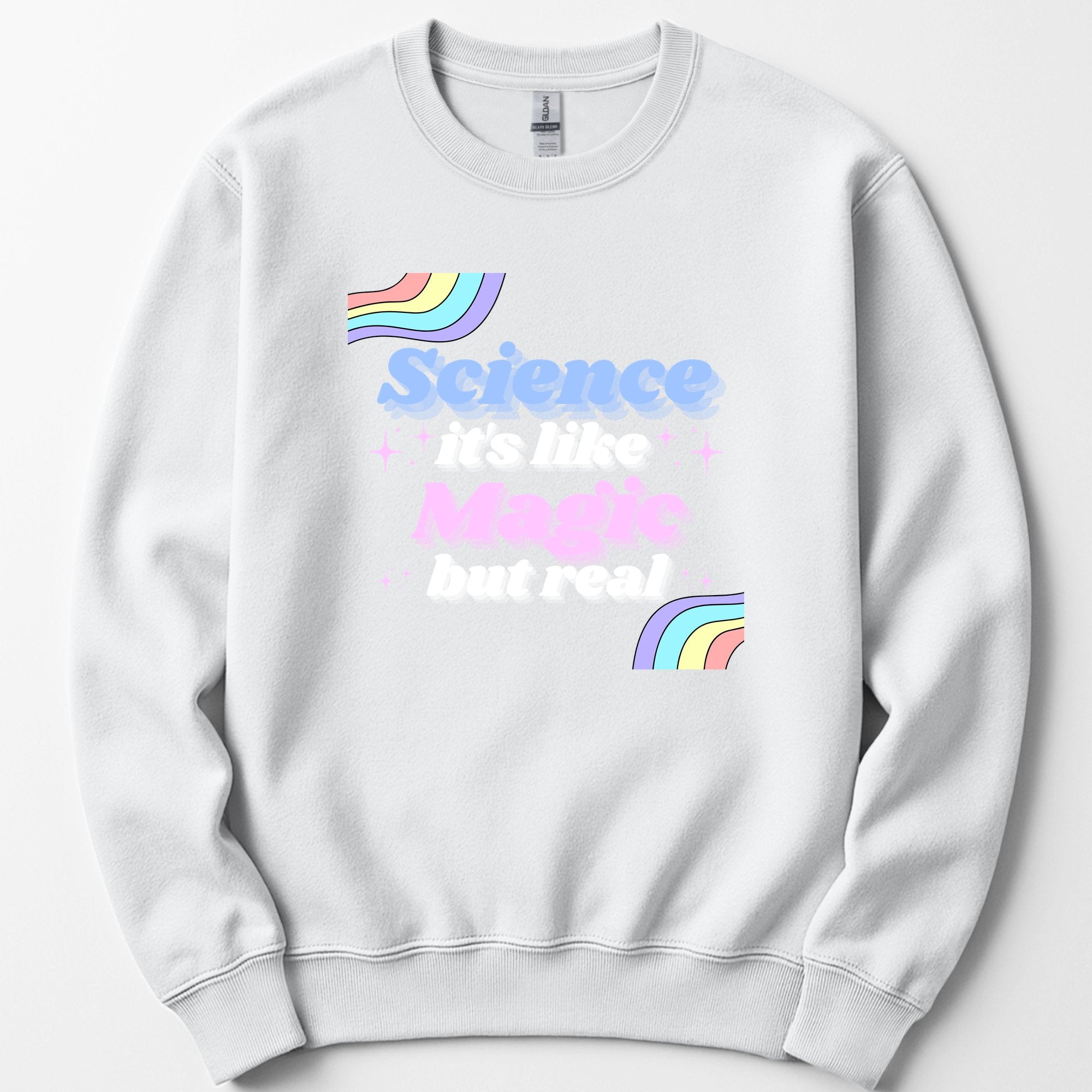 Science Like Magic sweatshirt — White