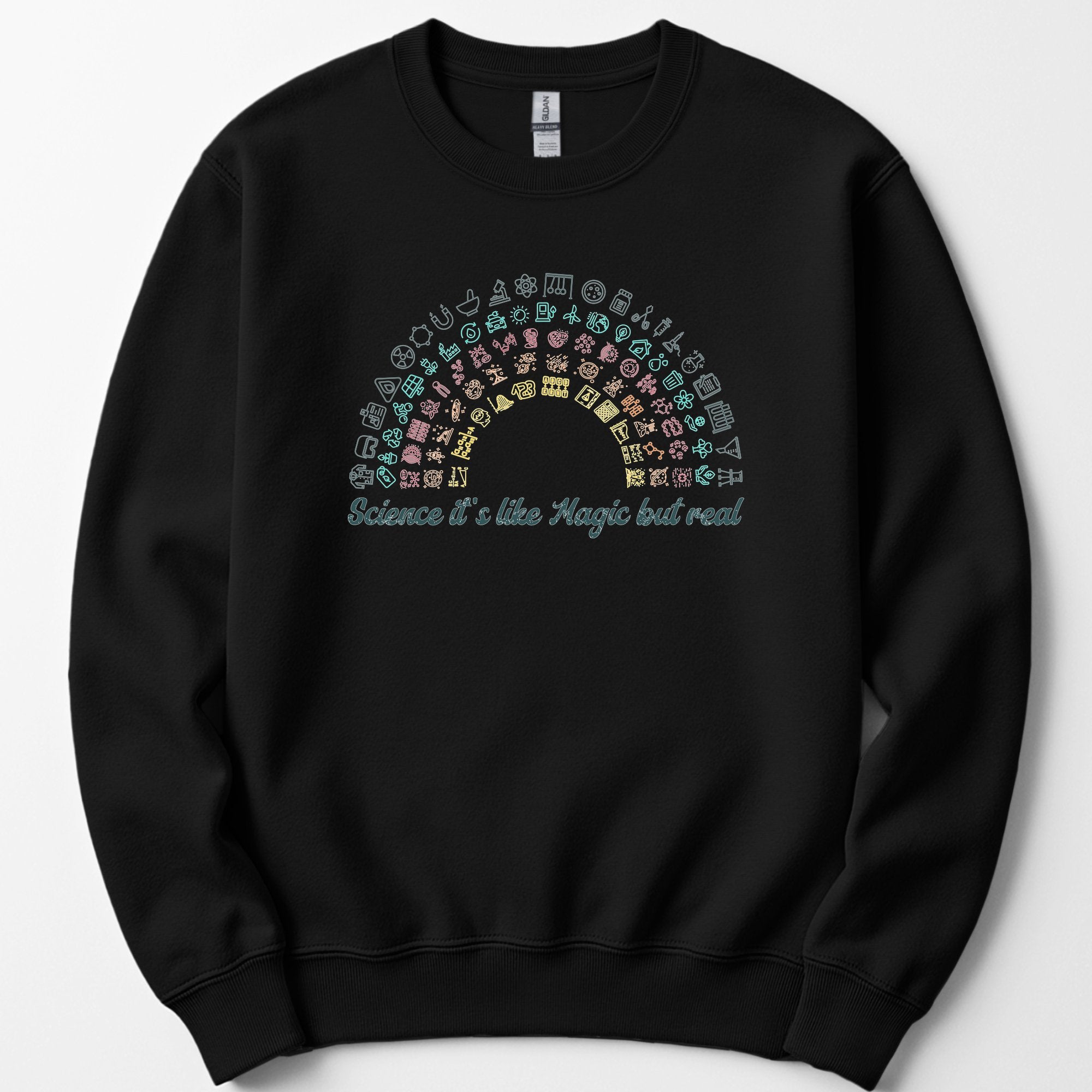 Science Rainbow sweatshirt — Black
