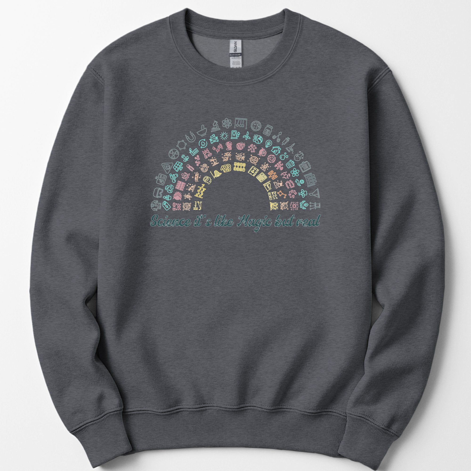 Science Rainbow sweatshirt — Dark Heather