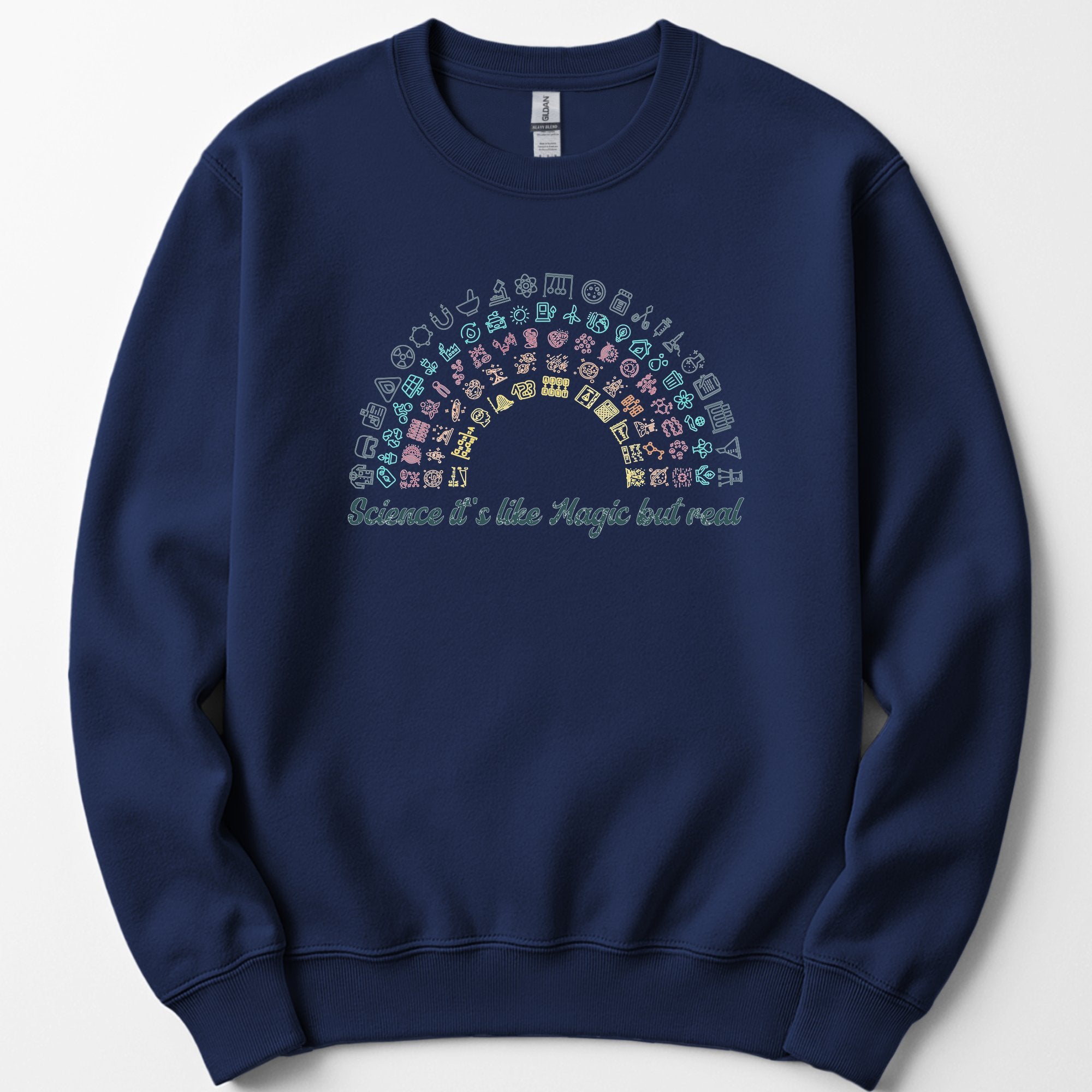 Science Rainbow sweatshirt — Navy