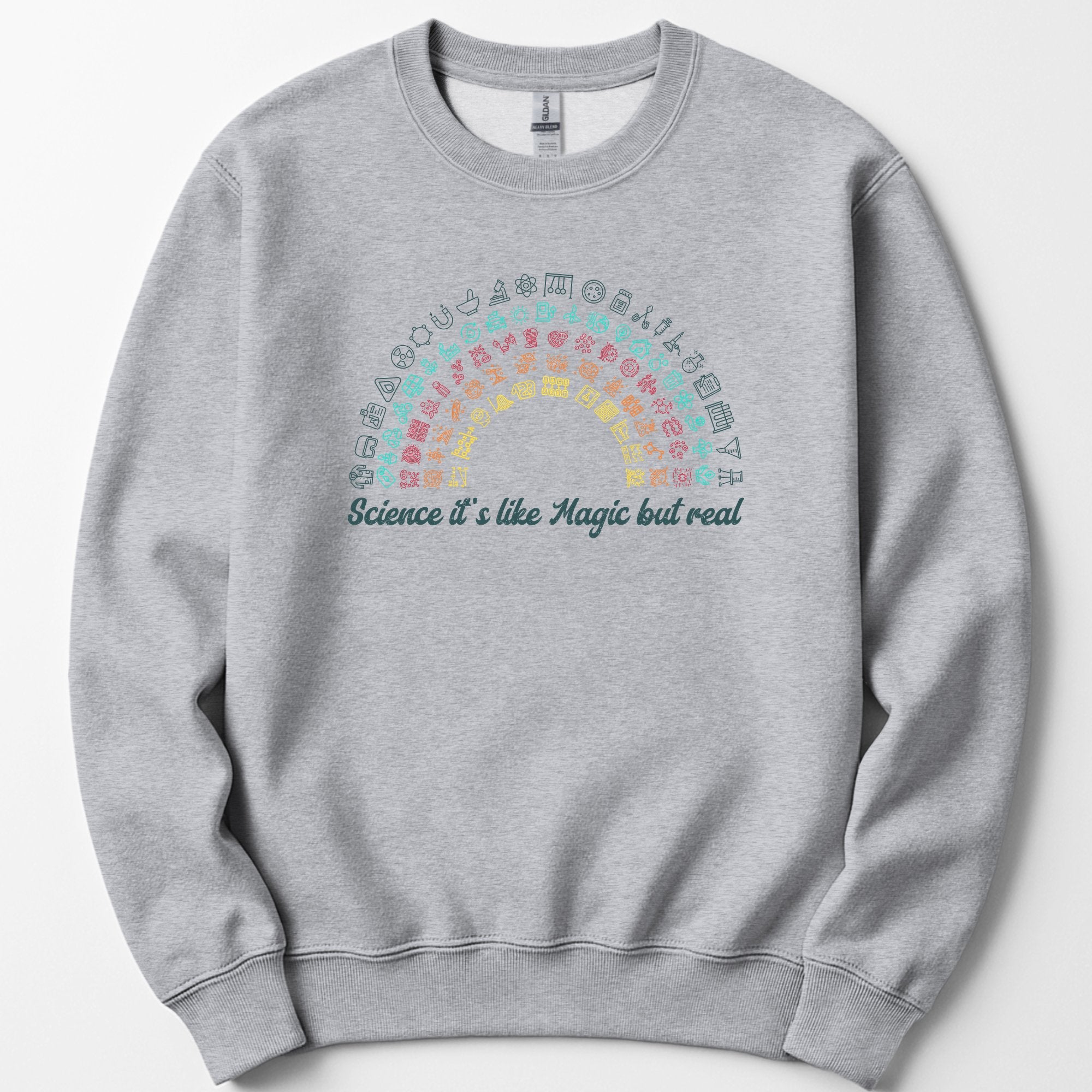 Science Rainbow sweatshirt — Sport Grey