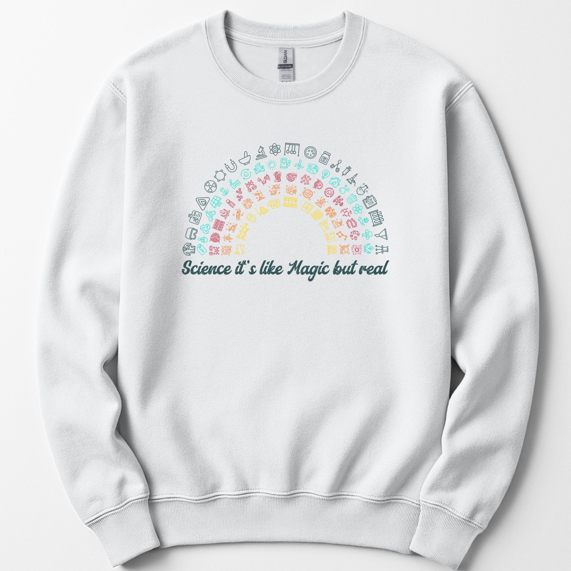 Science Rainbow sweatshirt — White