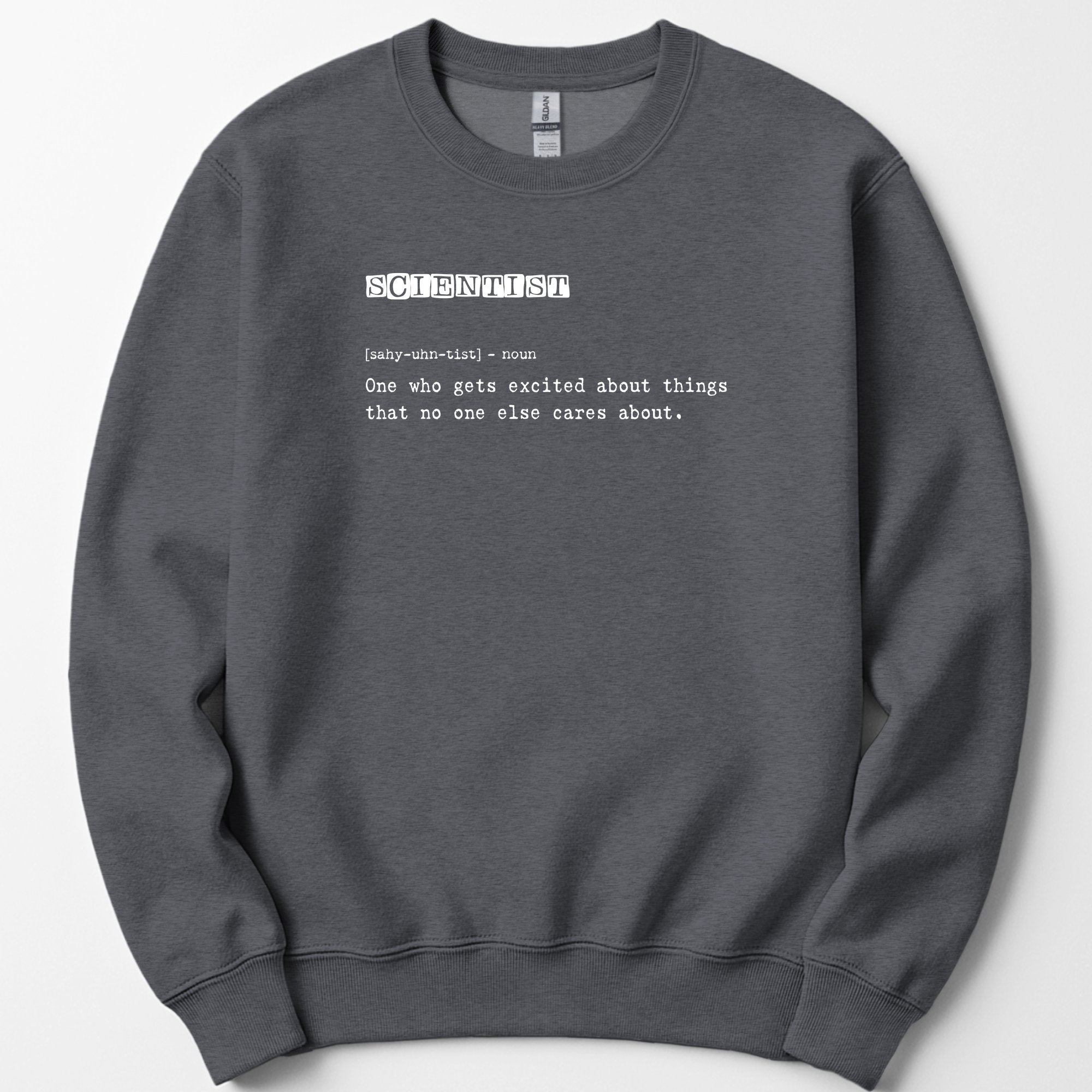 Scientist Definition sweatshirt — Dark Heather
