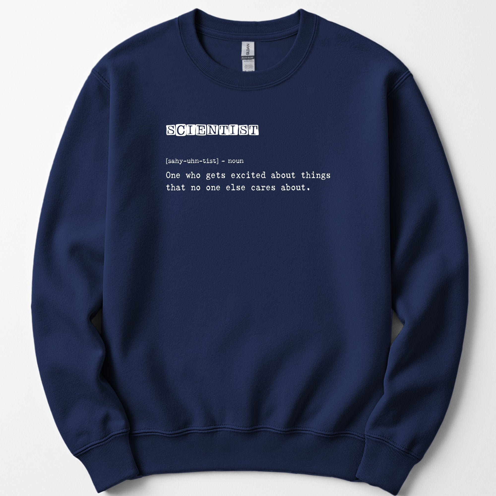Scientist Definition sweatshirt — Navy