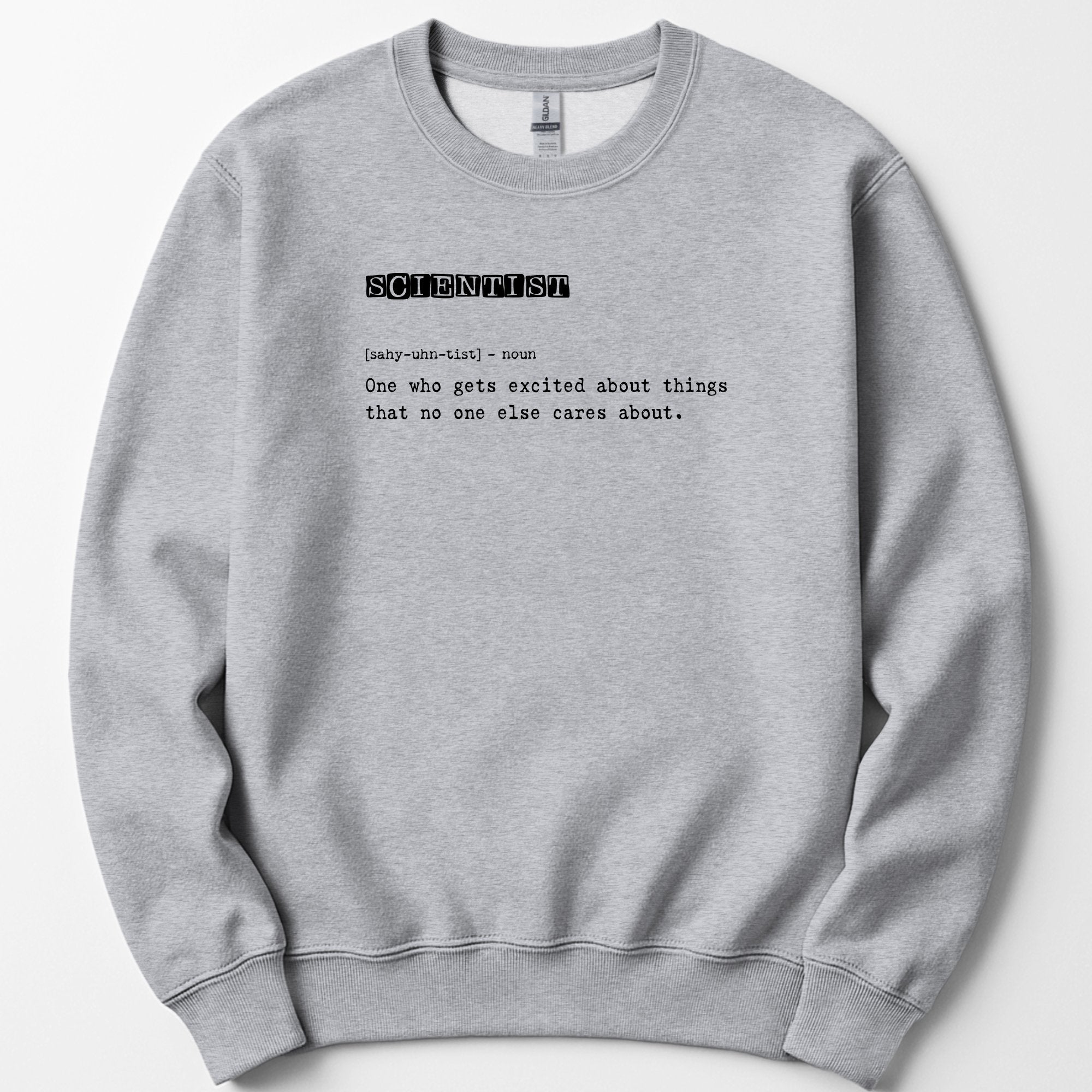 Scientist Definition sweatshirt — Sport Grey