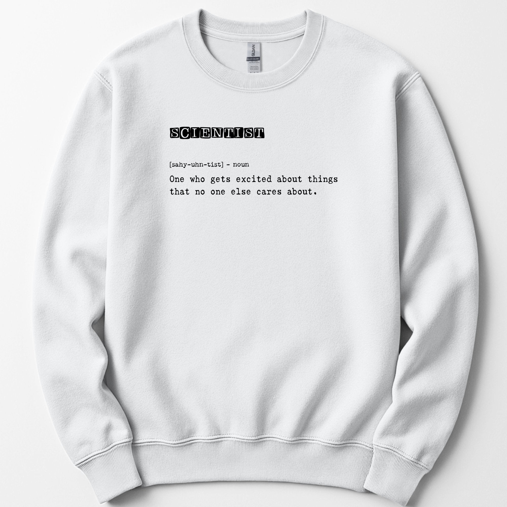 Scientist Definition sweatshirt — White