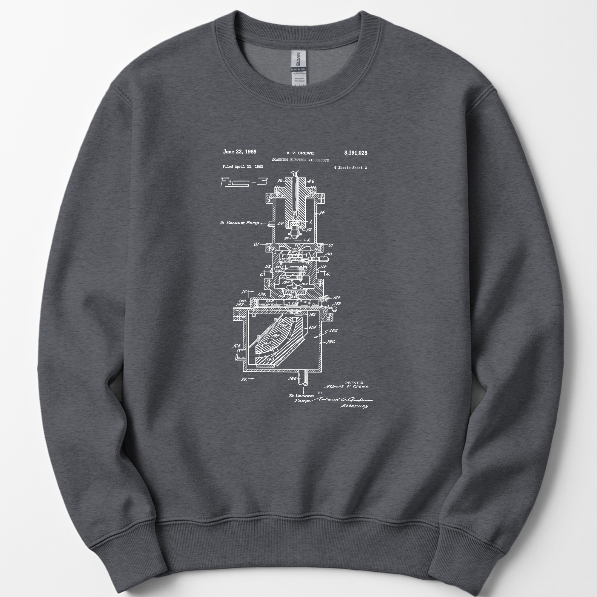 SEM Patent sweatshirt — Dark Heather