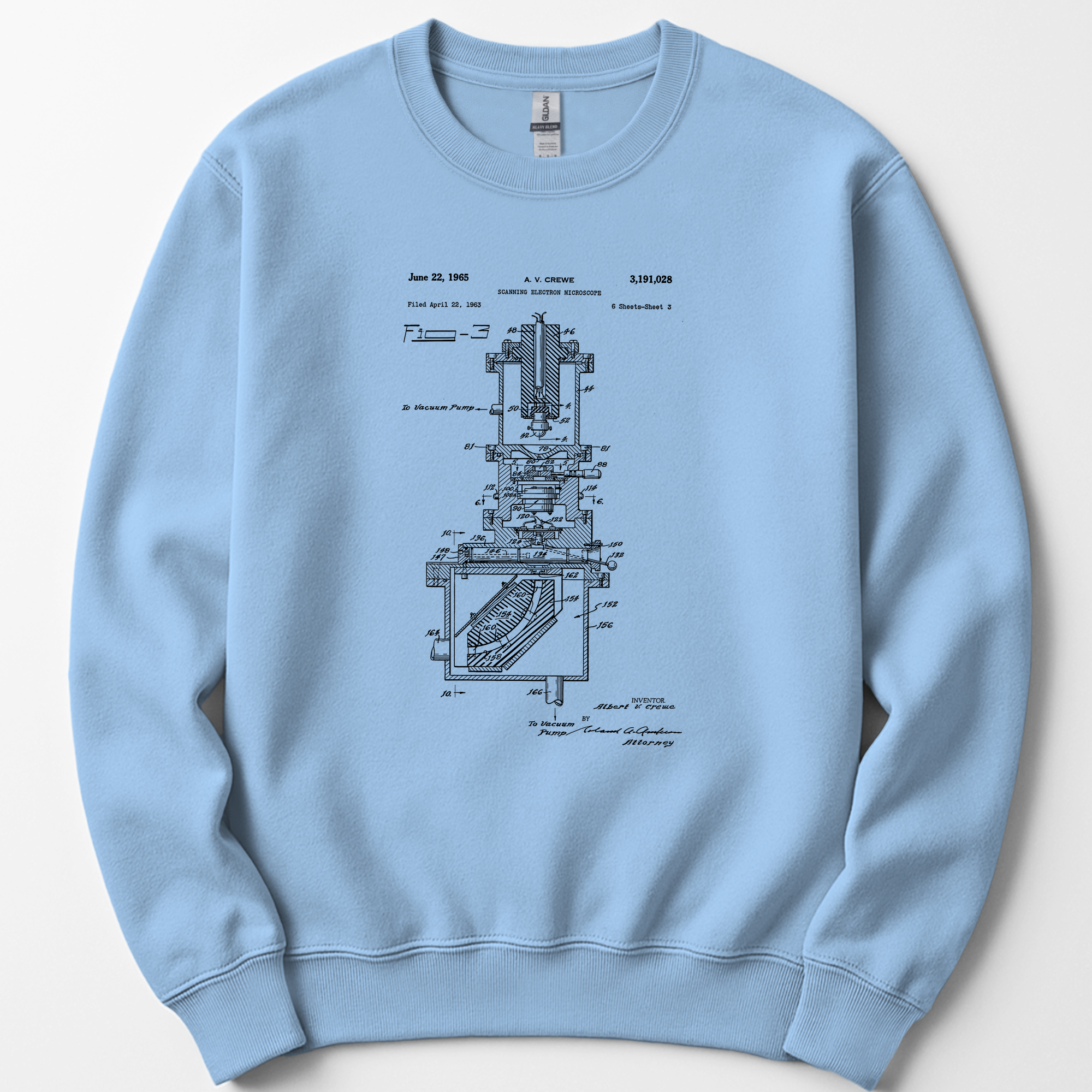 SEM Patent sweatshirt — Light Blue