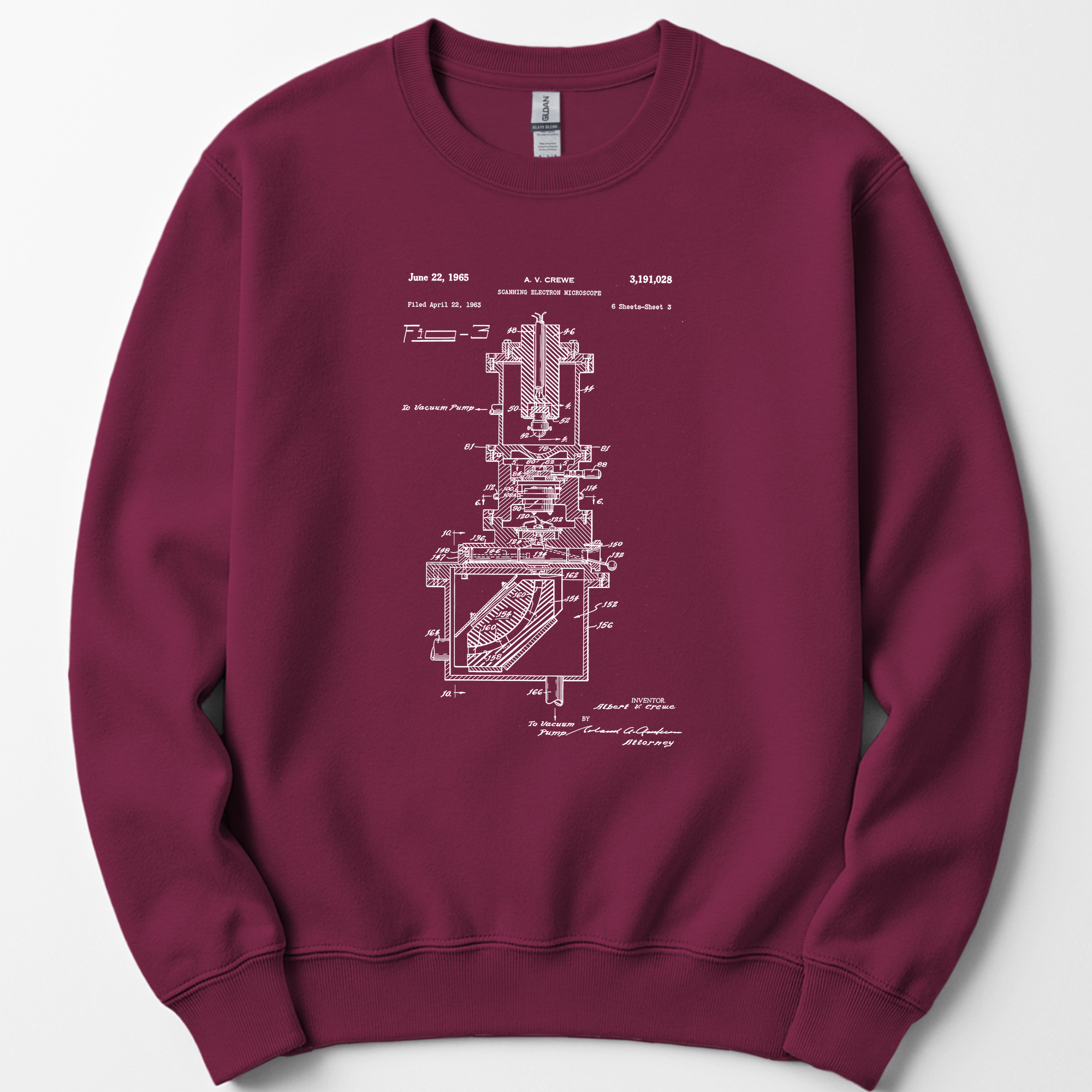 SEM Patent sweatshirt — Maroon