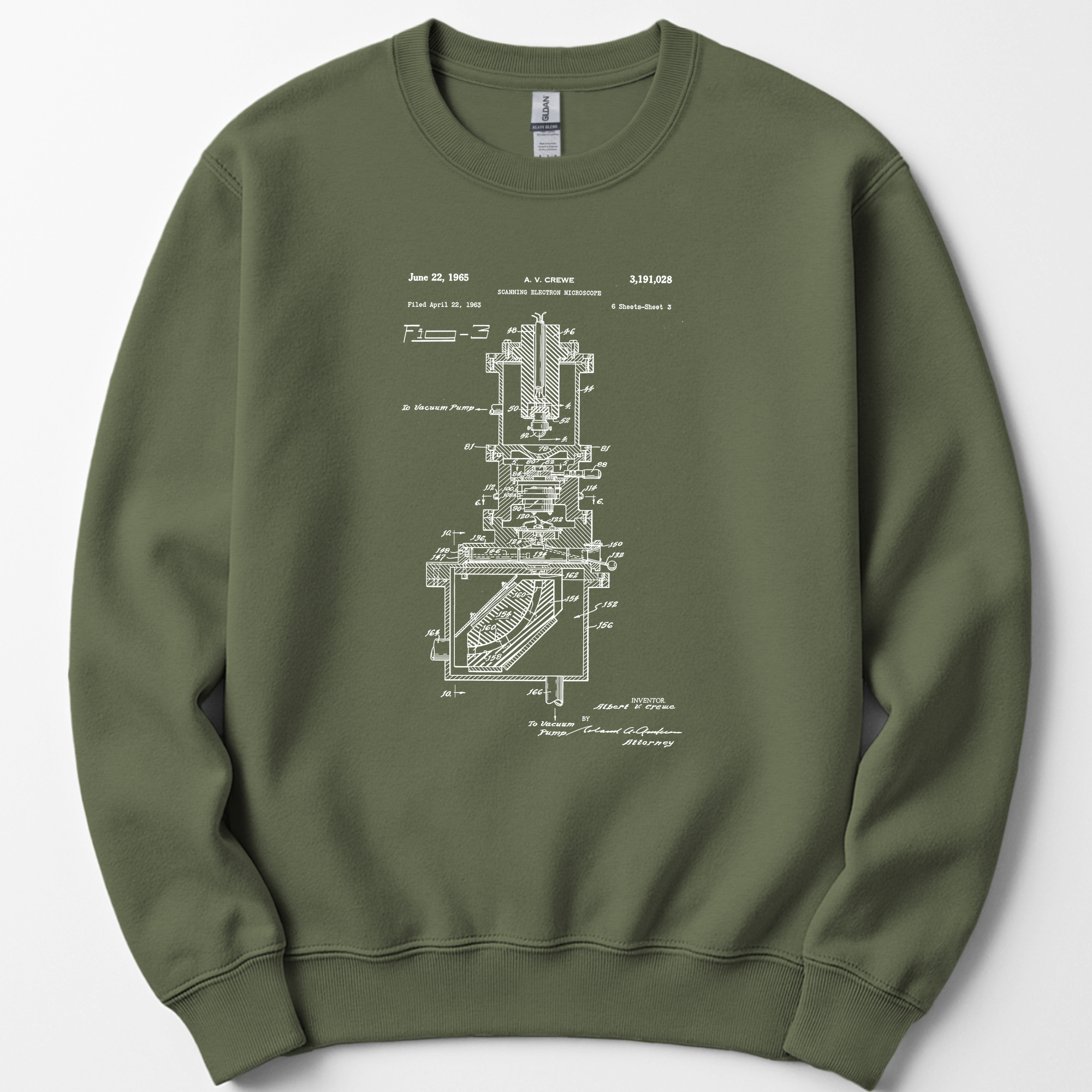 SEM Patent sweatshirt — Military Green