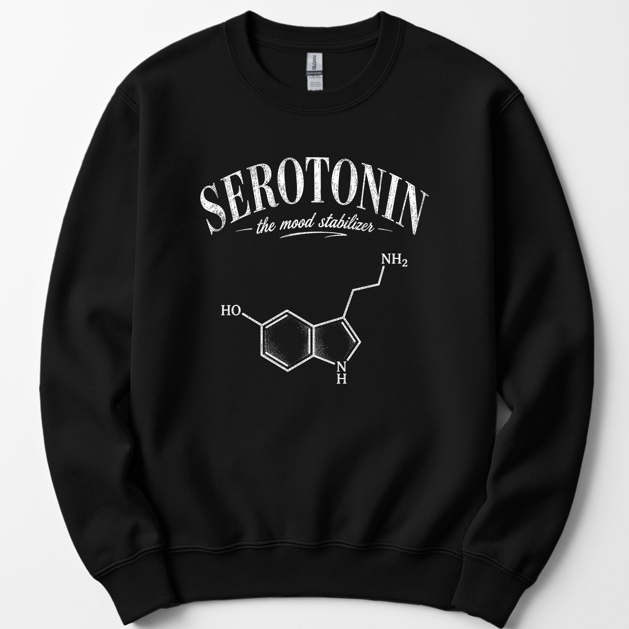Serotonin The Mood Stabilizer sweatshirt — Black