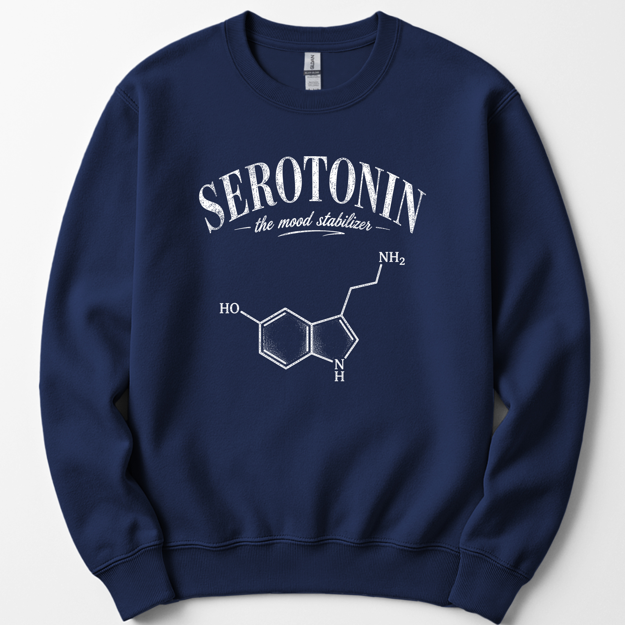 Serotonin The Mood Stabilizer sweatshirt — Navy