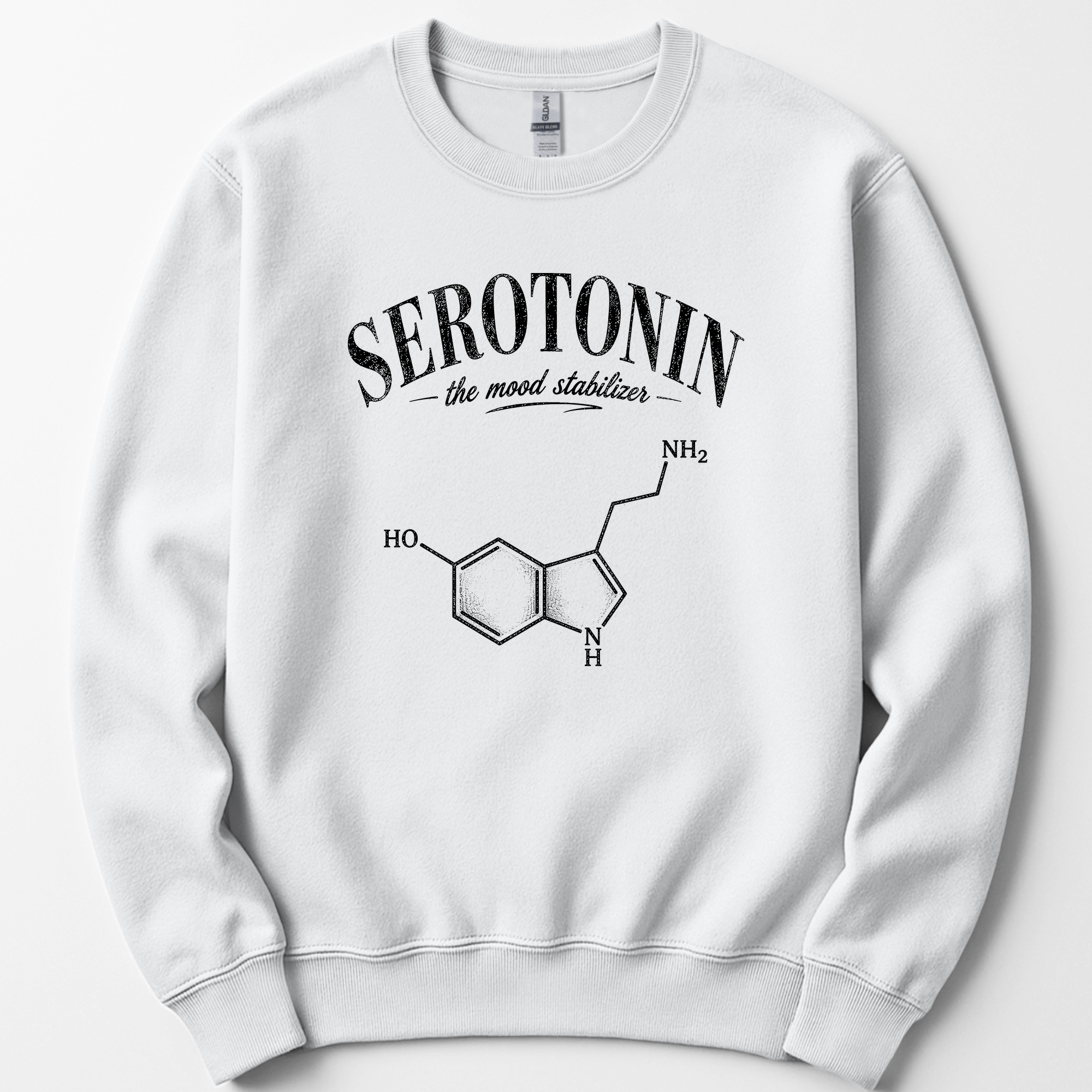 Serotonin The Mood Stabilizer sweatshirt — White