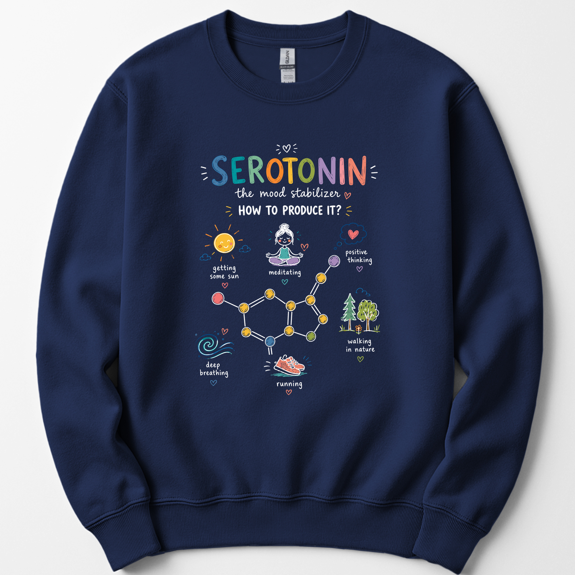 Serotonin sweatshirt — Navy