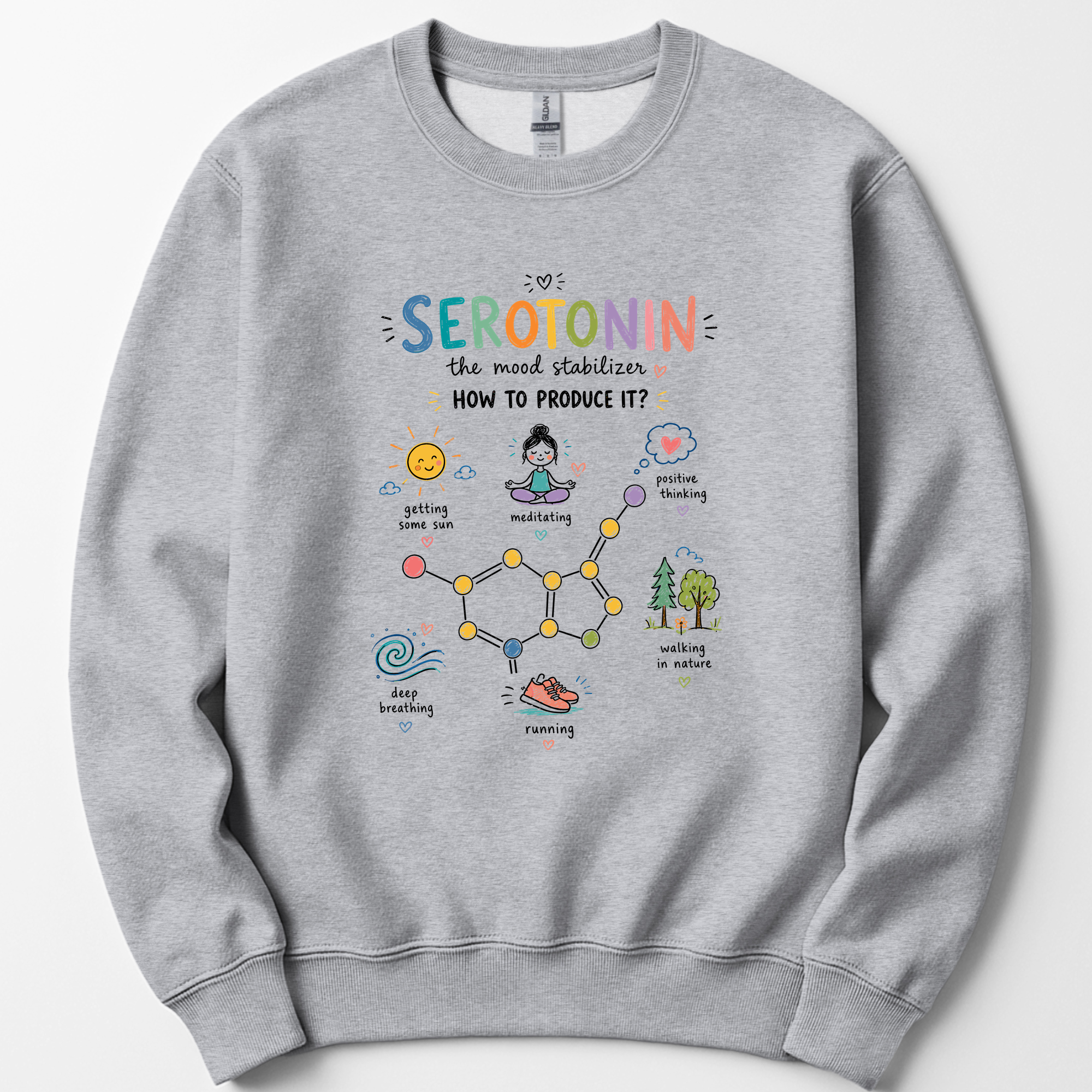 Serotonin sweatshirt — Sport Grey