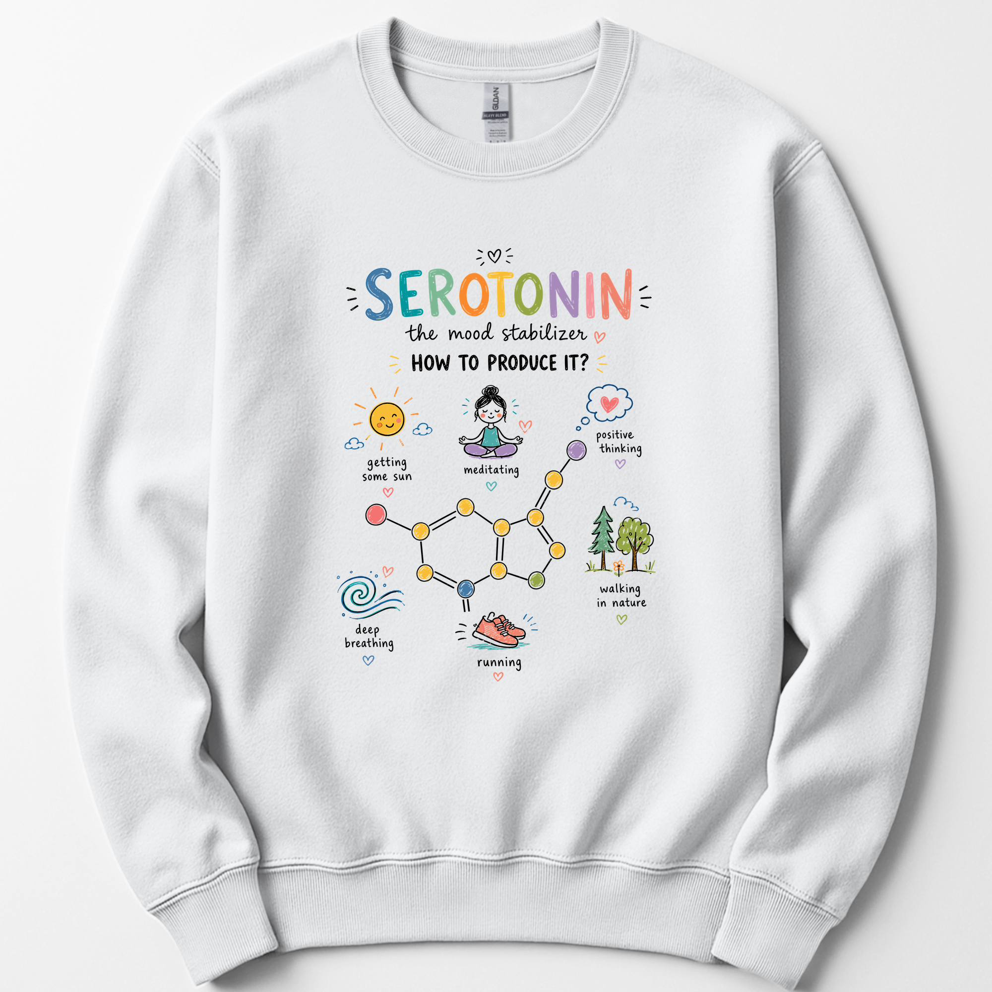 Serotonin sweatshirt — White
