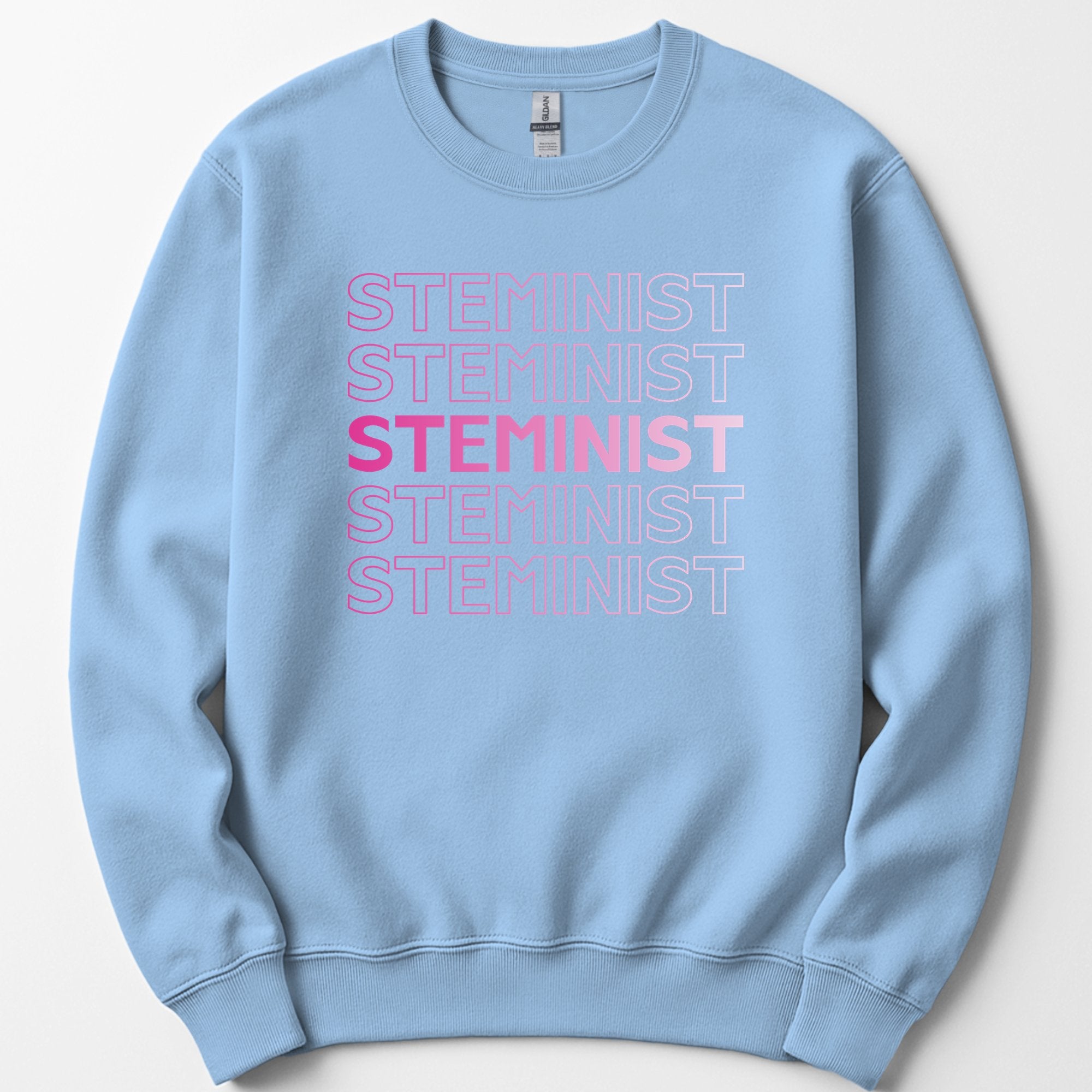 STEMINIST sweatshirt — Light Blue