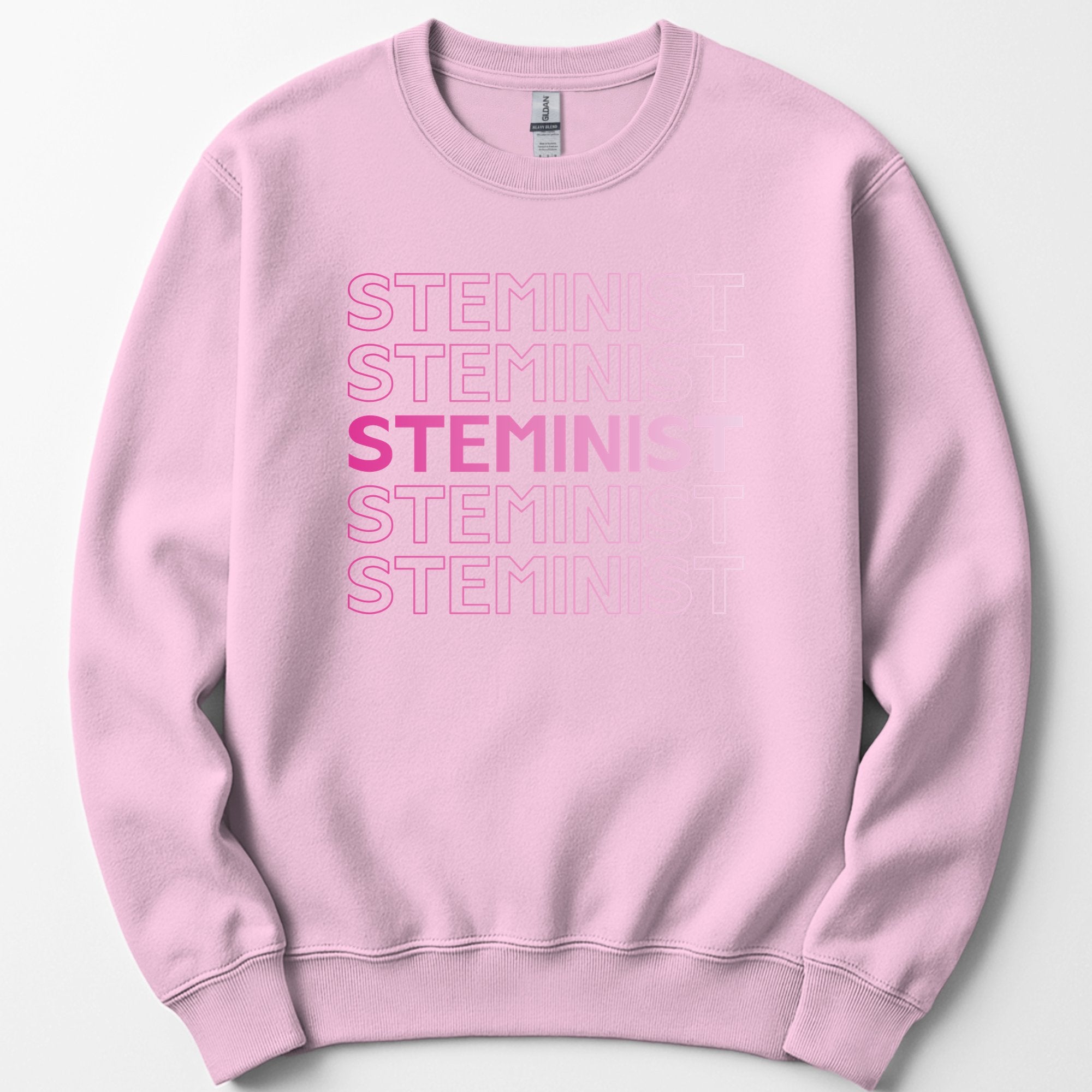 STEMINIST sweatshirt — Light Pink