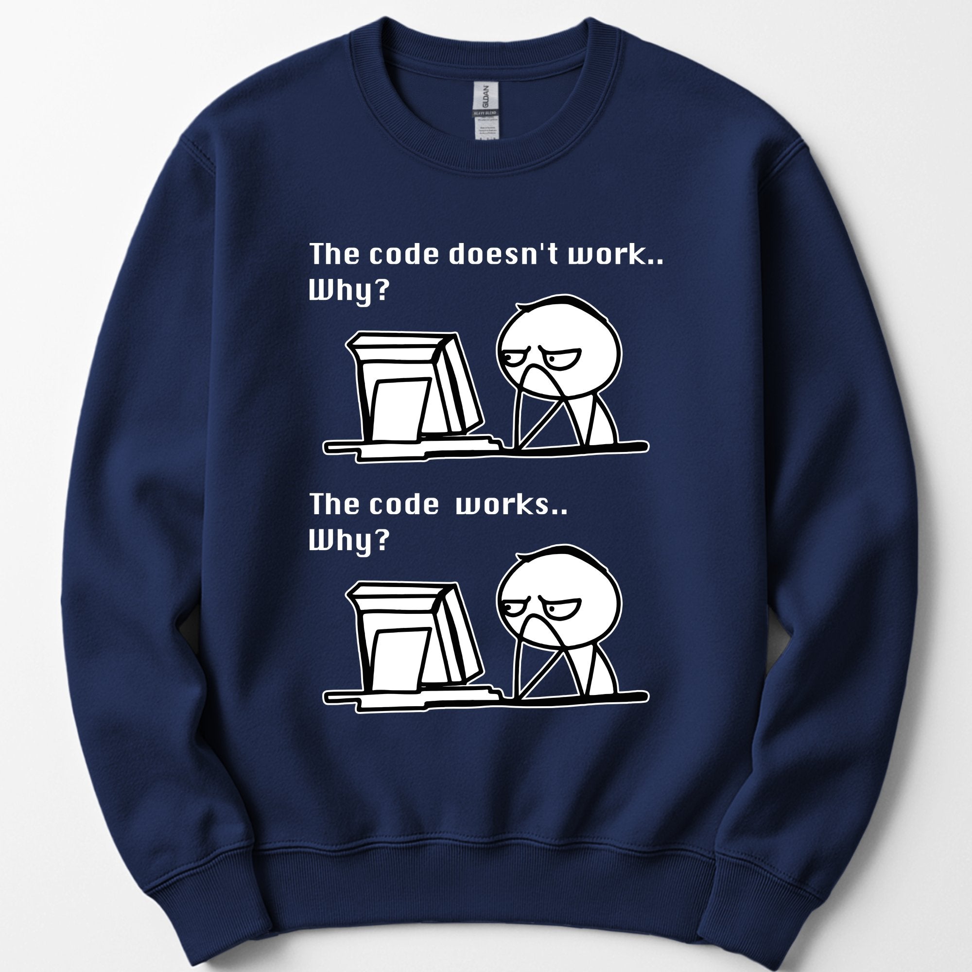 The Code Works sweatshirt — Navy