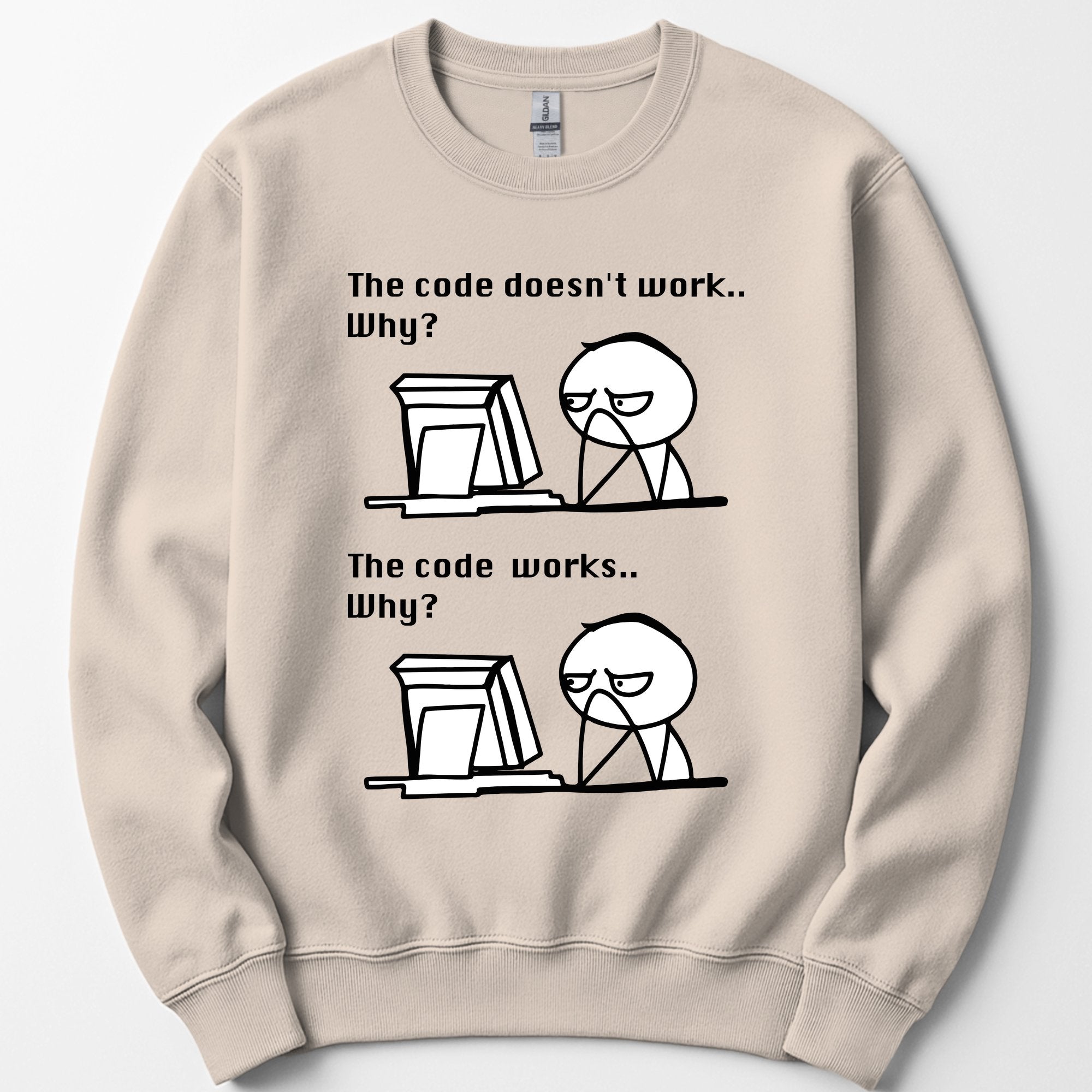 The Code Works sweatshirt — Sand