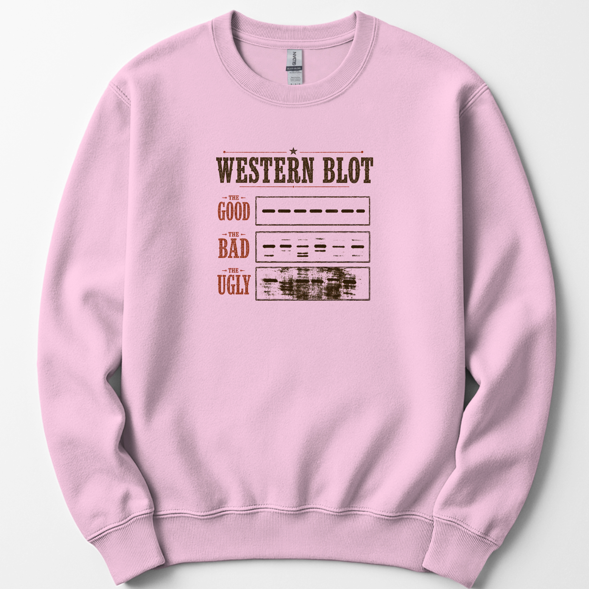 Western Blot sweatshirt — Light Pink