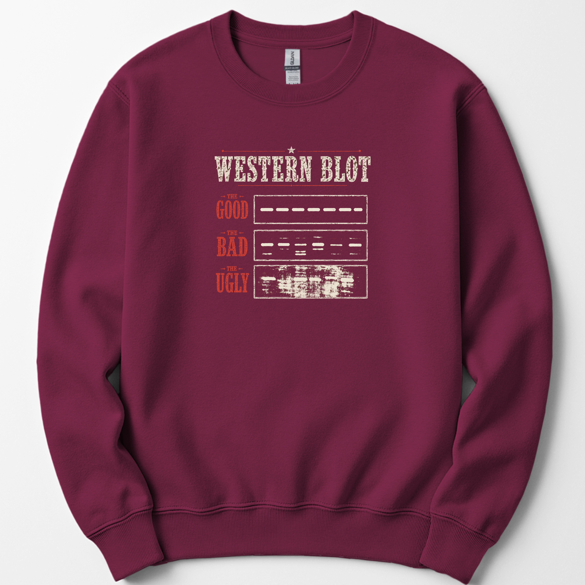 Western Blot sweatshirt — Maroon