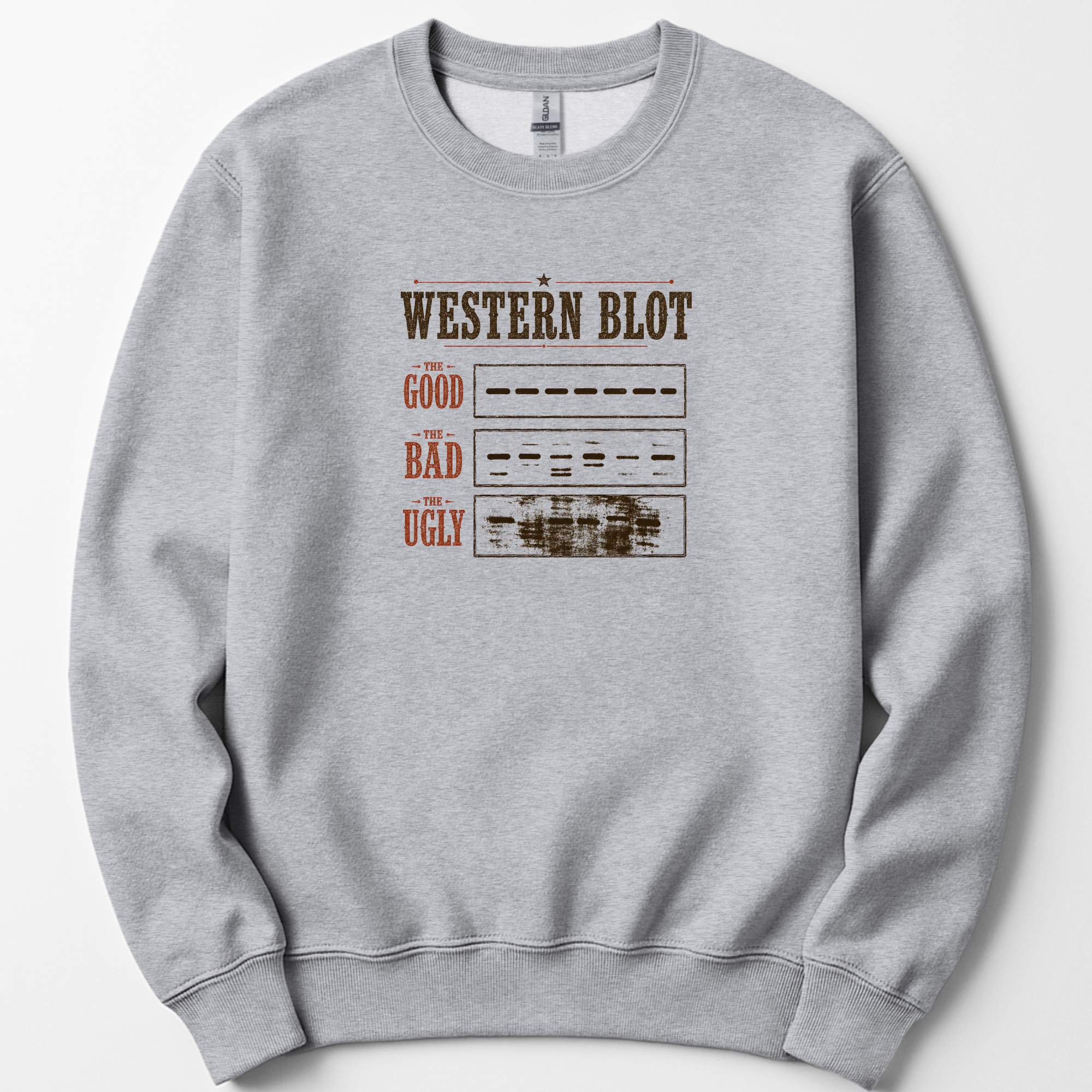 Western Blot sweatshirt — Sport Grey
