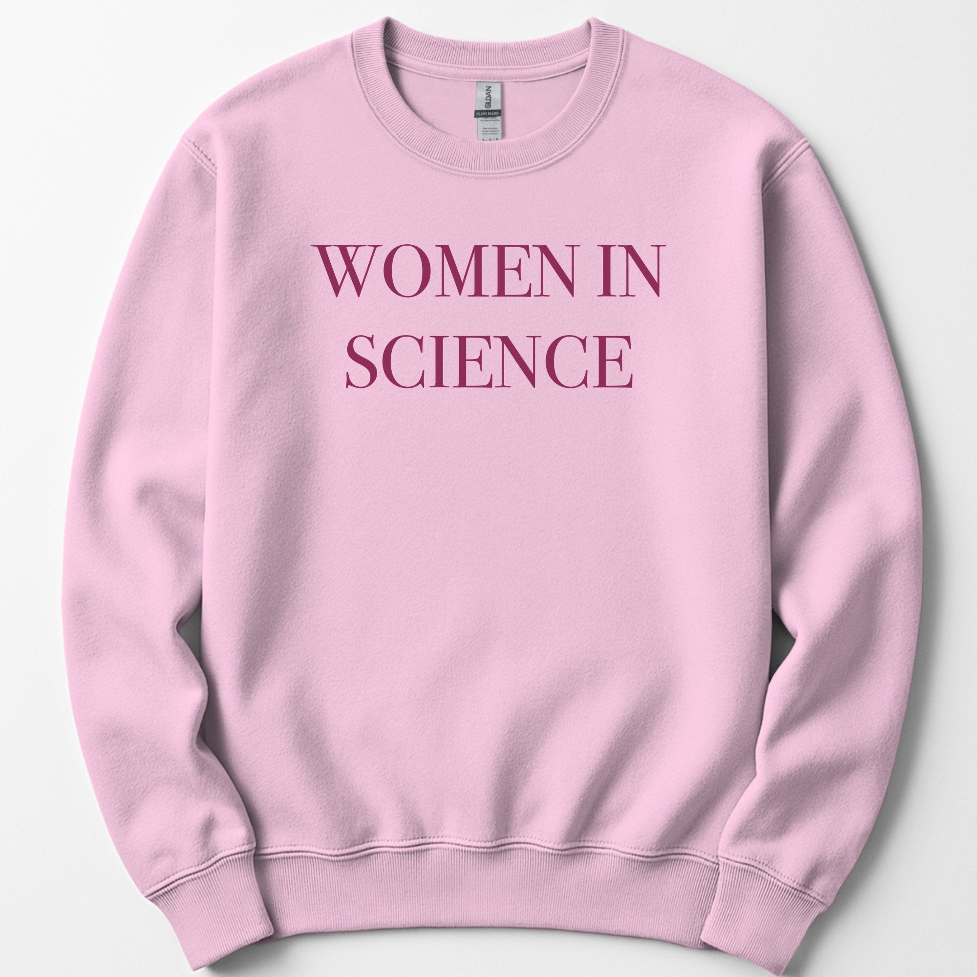 Women In Science sweatshirt — Light Pink